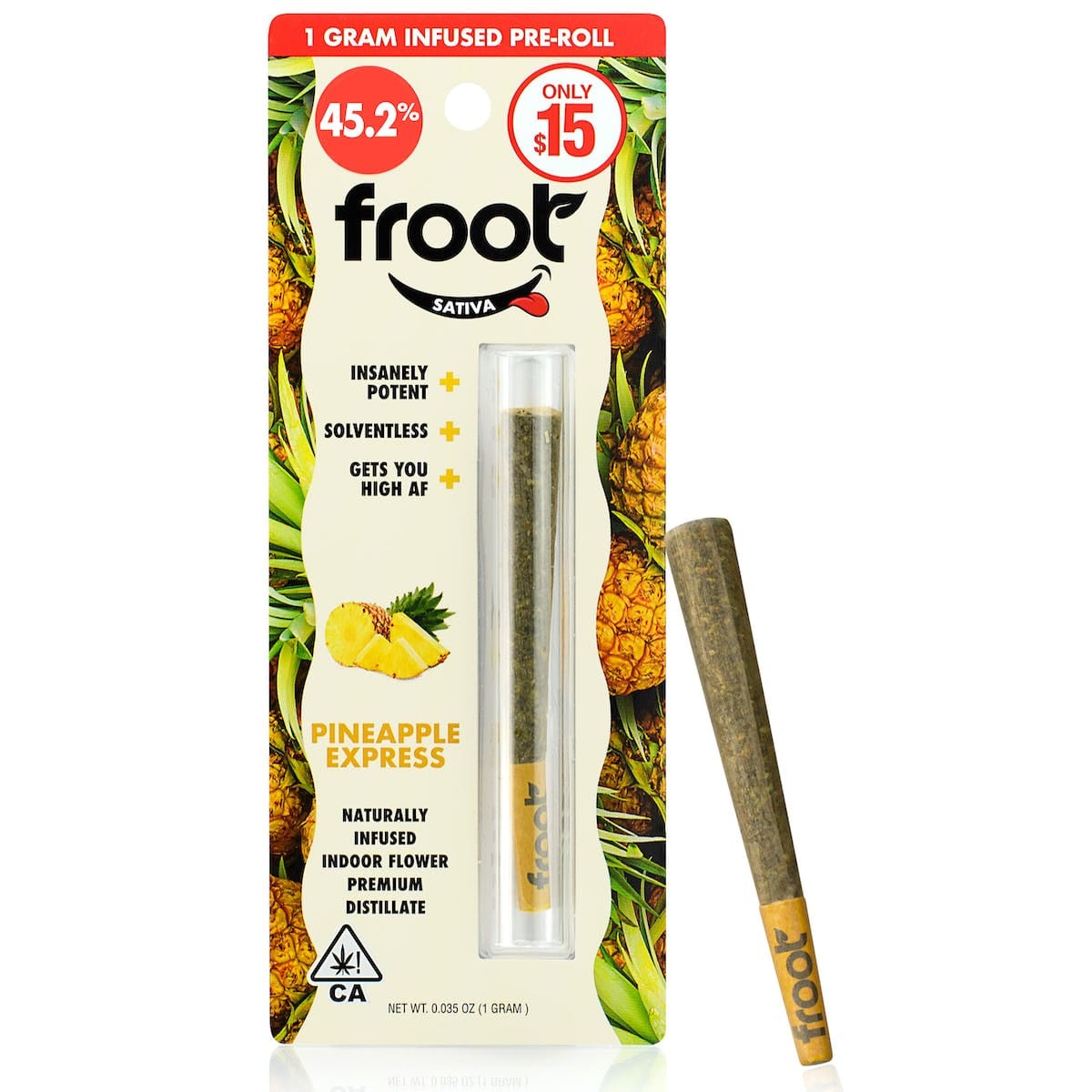 Pineapple Express Preroll 1g - Froot -  - $12.50 - Pre-Rolls
