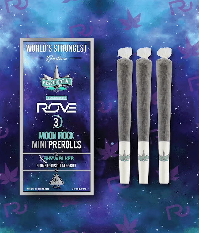Skywalker - 3pk Mini Moon Rock Pre Rolls - Presidential - 3pk Skywalker (I) - $20 - Pre-Rolls
