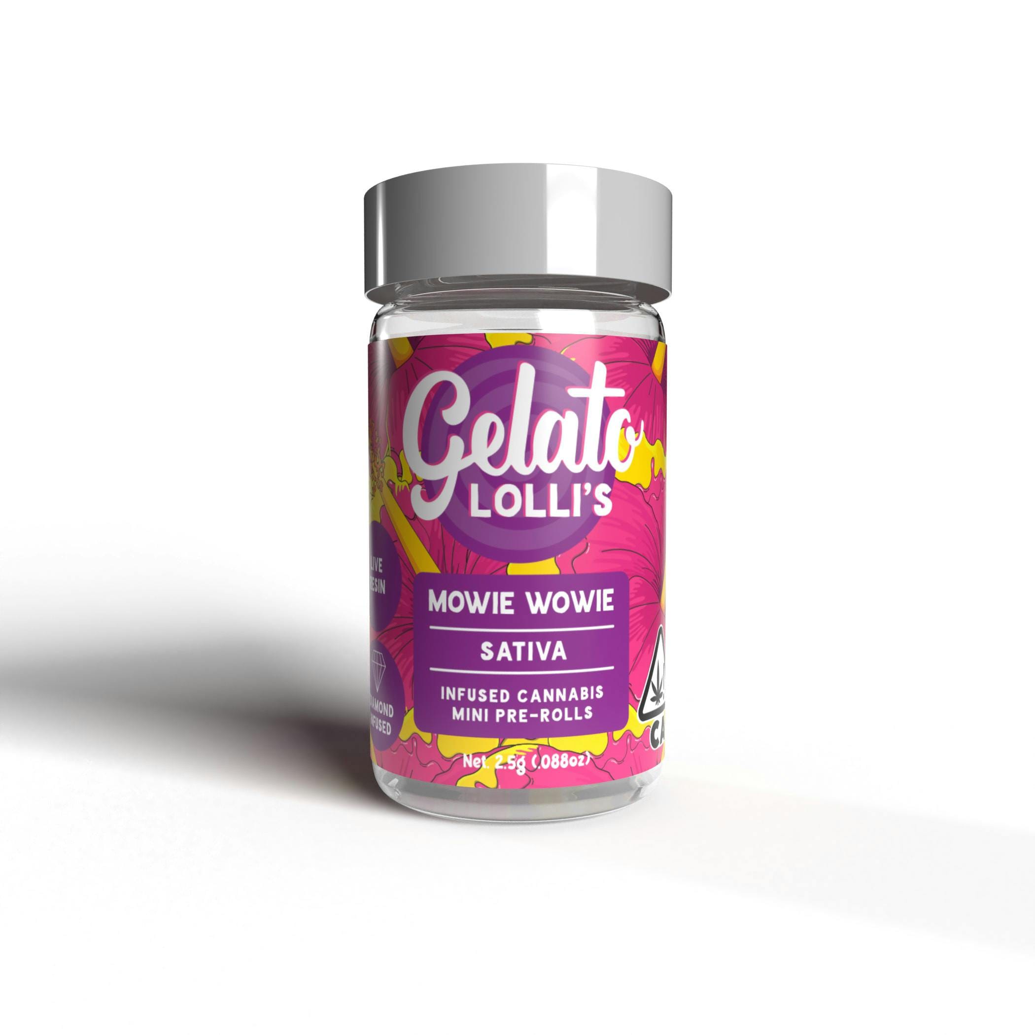 Gelato Lolli's | .6gx5pk - Mowie Wowie - Infused Pre-Rolls - Sativa - Gelato -  - $33.50 - Pre-Rolls