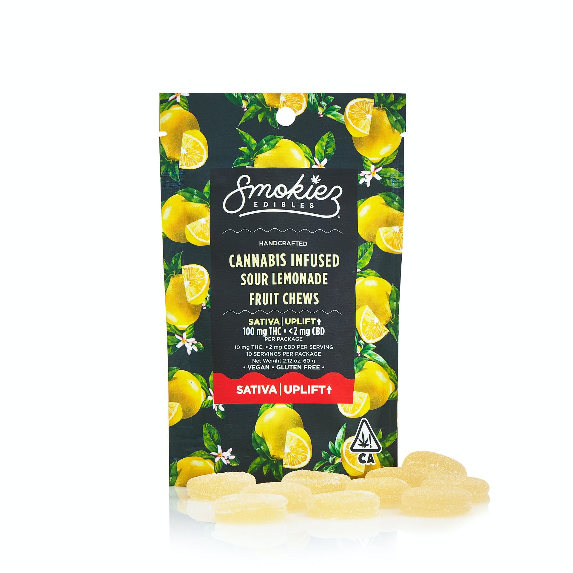 Smokiez: Sour Lemonade Gummiez (Sativa) - 100mg - Smokiez Edibles - null - $17 - Edibles