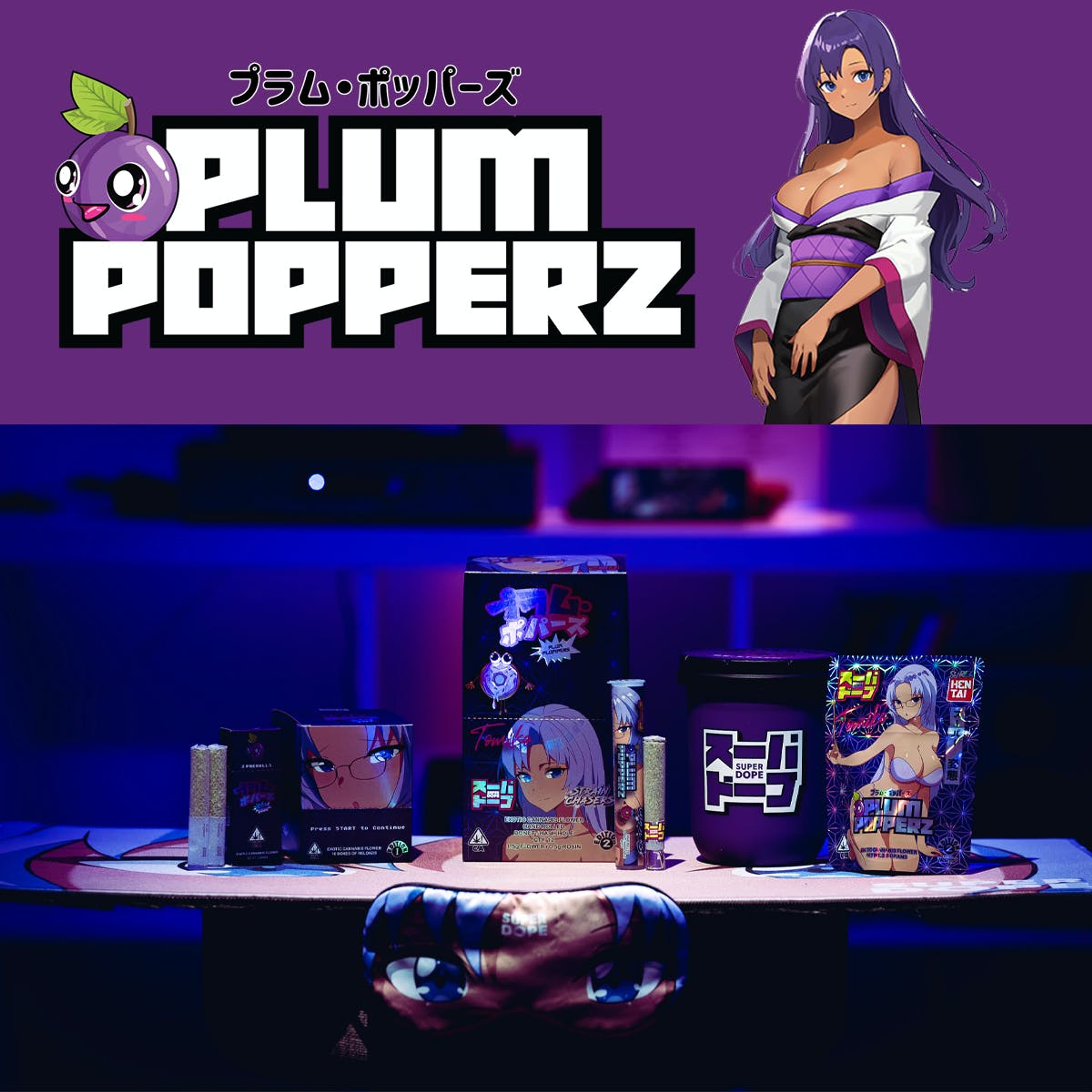 Plum Popperz 26.03% - 7G - Super Dope - Plum Popperz (I) - $110 - Flower