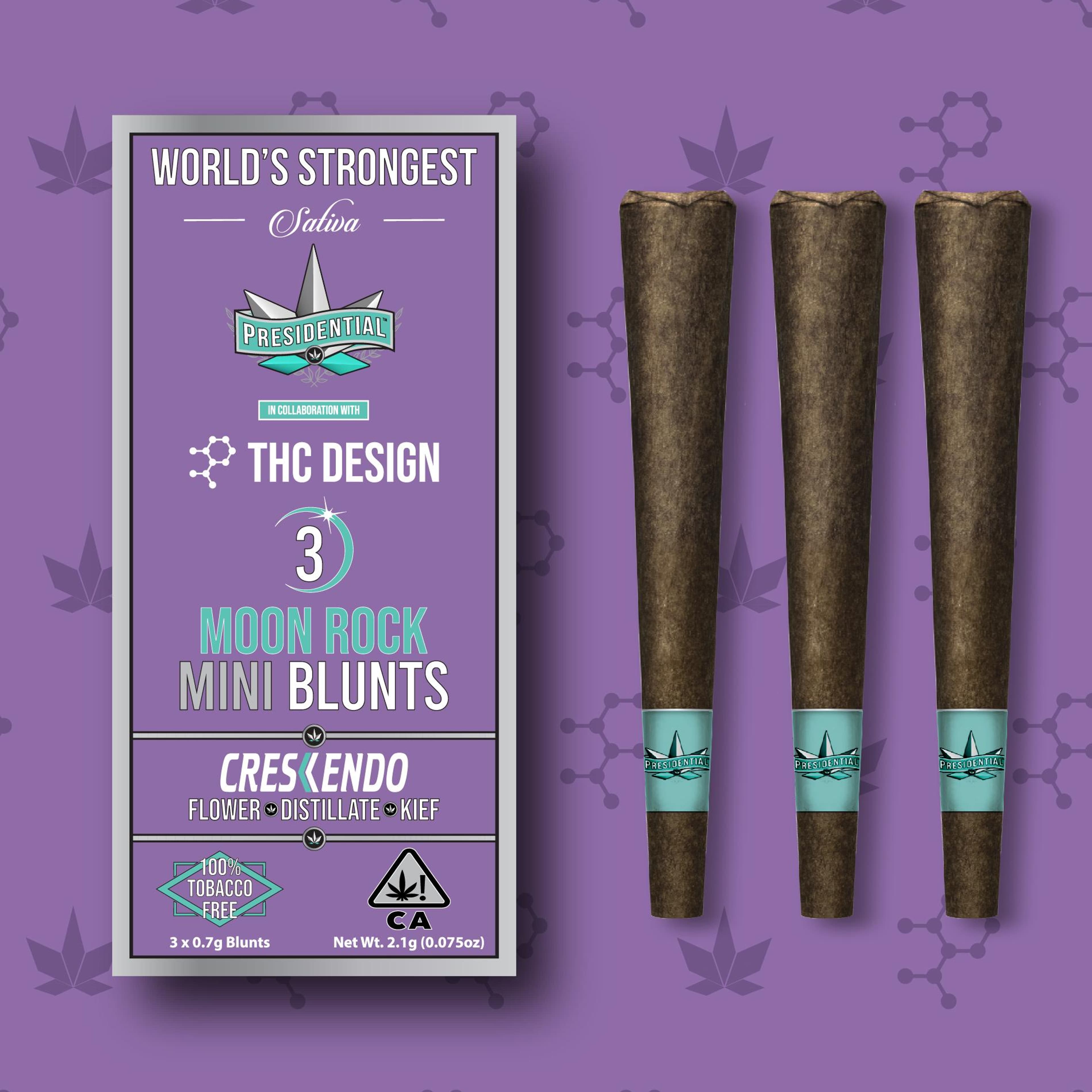 Crescendo Mini Moon Rock Blunts 3pk - Presidential - 3pk Crescendo (S) - $28 - Pre-Rolls