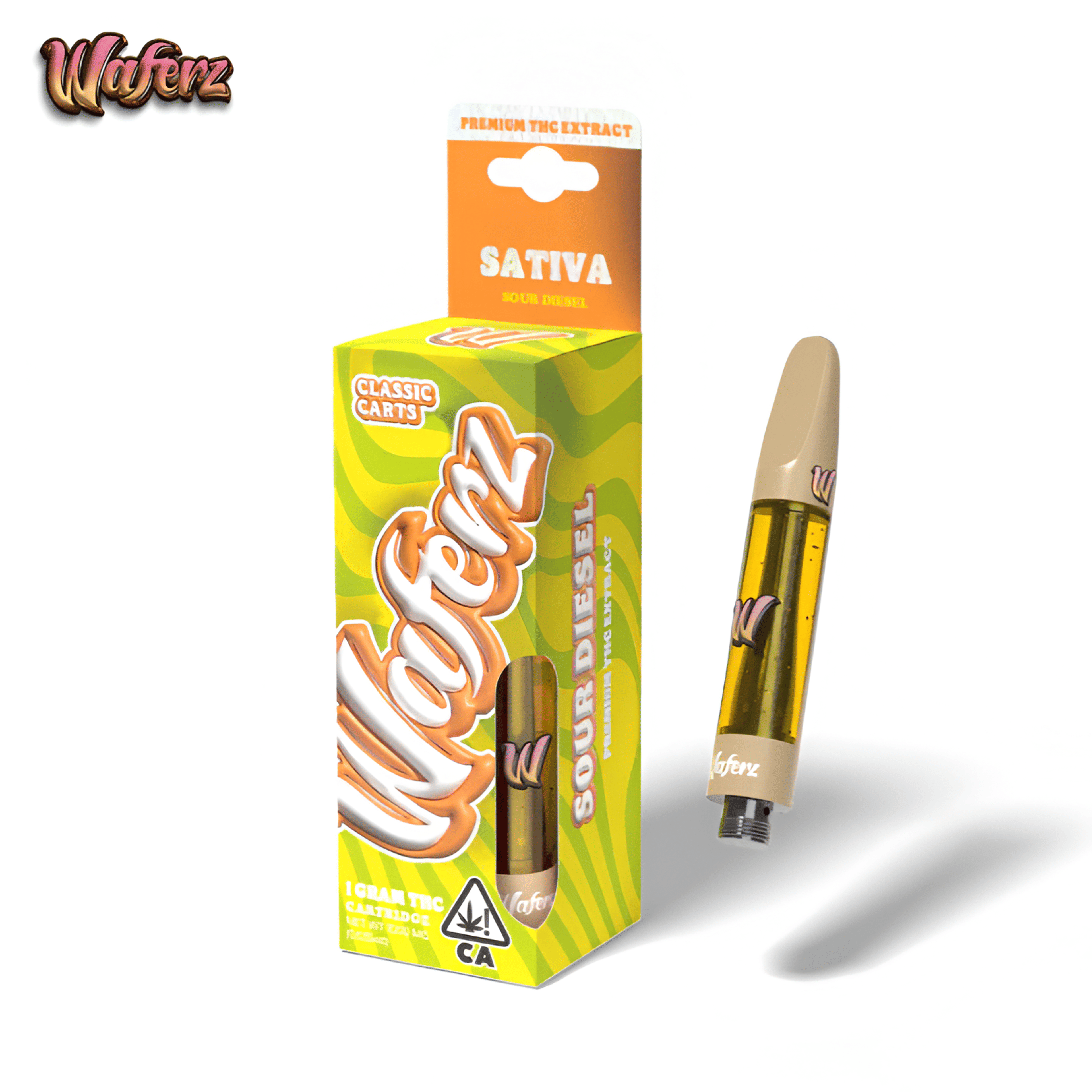 Waferz - Sour Diesel - Classic Cartridge - 1g - Waferz - Sour Diesel - $19.99 - Vapes