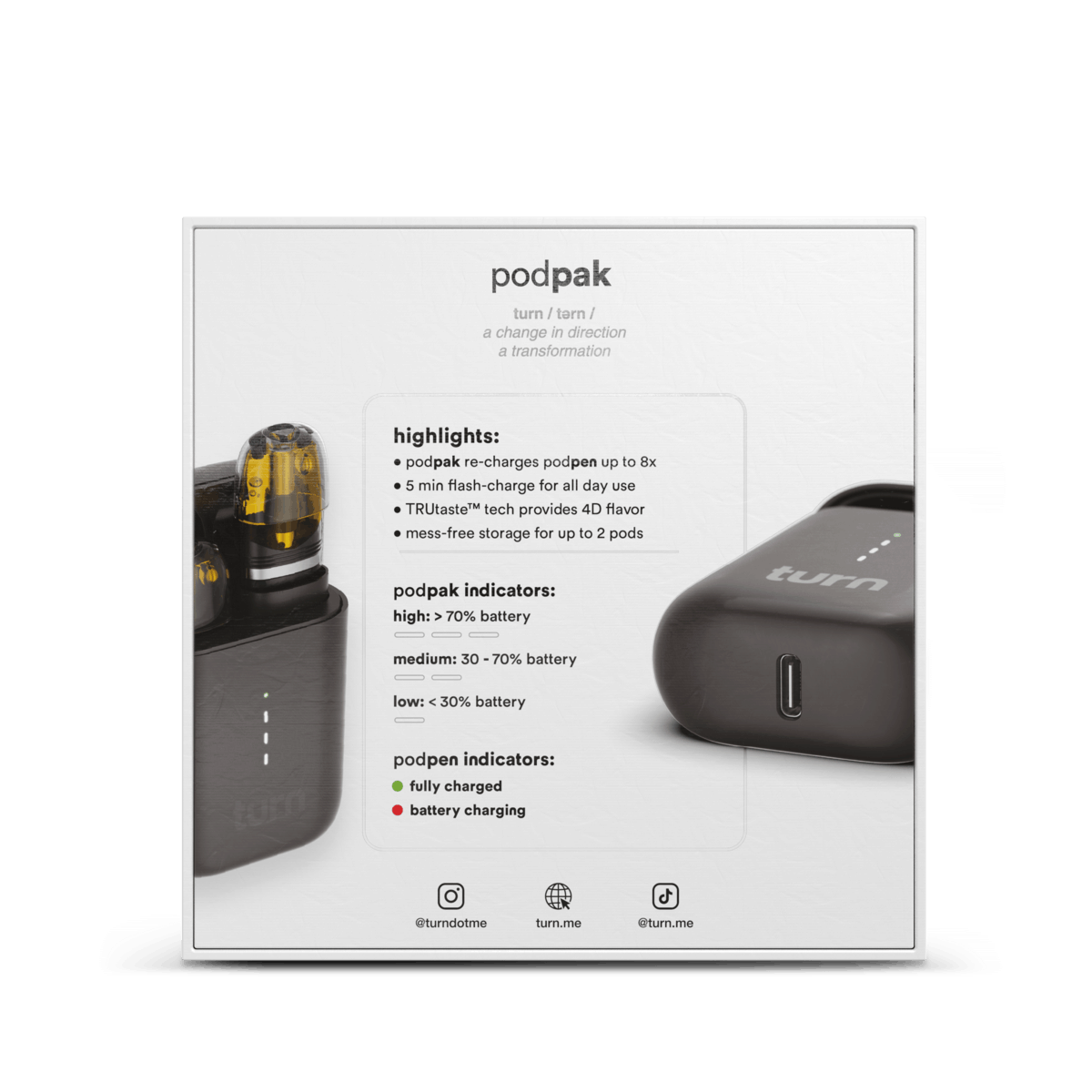 Turn | Podpak - Black - Turn -  - $34 - Accessories