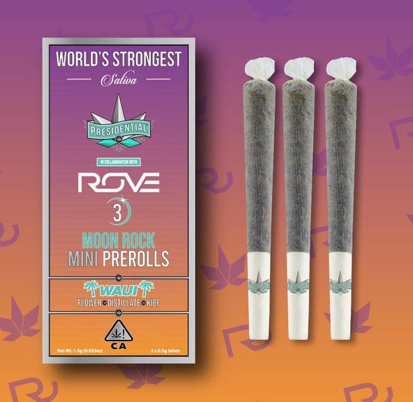 Waui - 3pk Mini Moon Rock Pre Rolls - Presidential - 3pk Waui (S) - $20 - Pre-Rolls