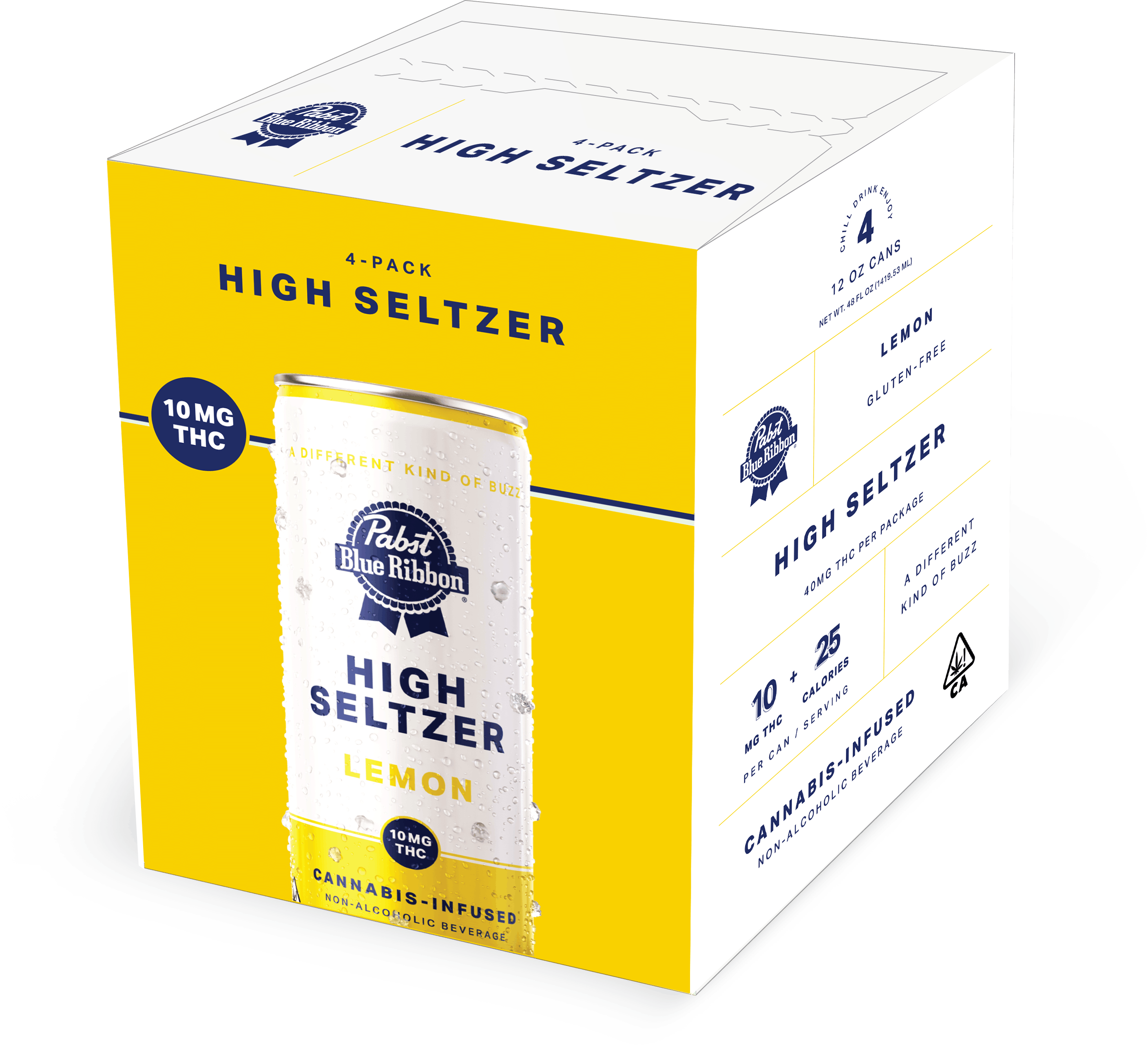 High Lemon 4pk x 10mg  Infused Seltzer - Pabst -  - $14.40 - Drinks