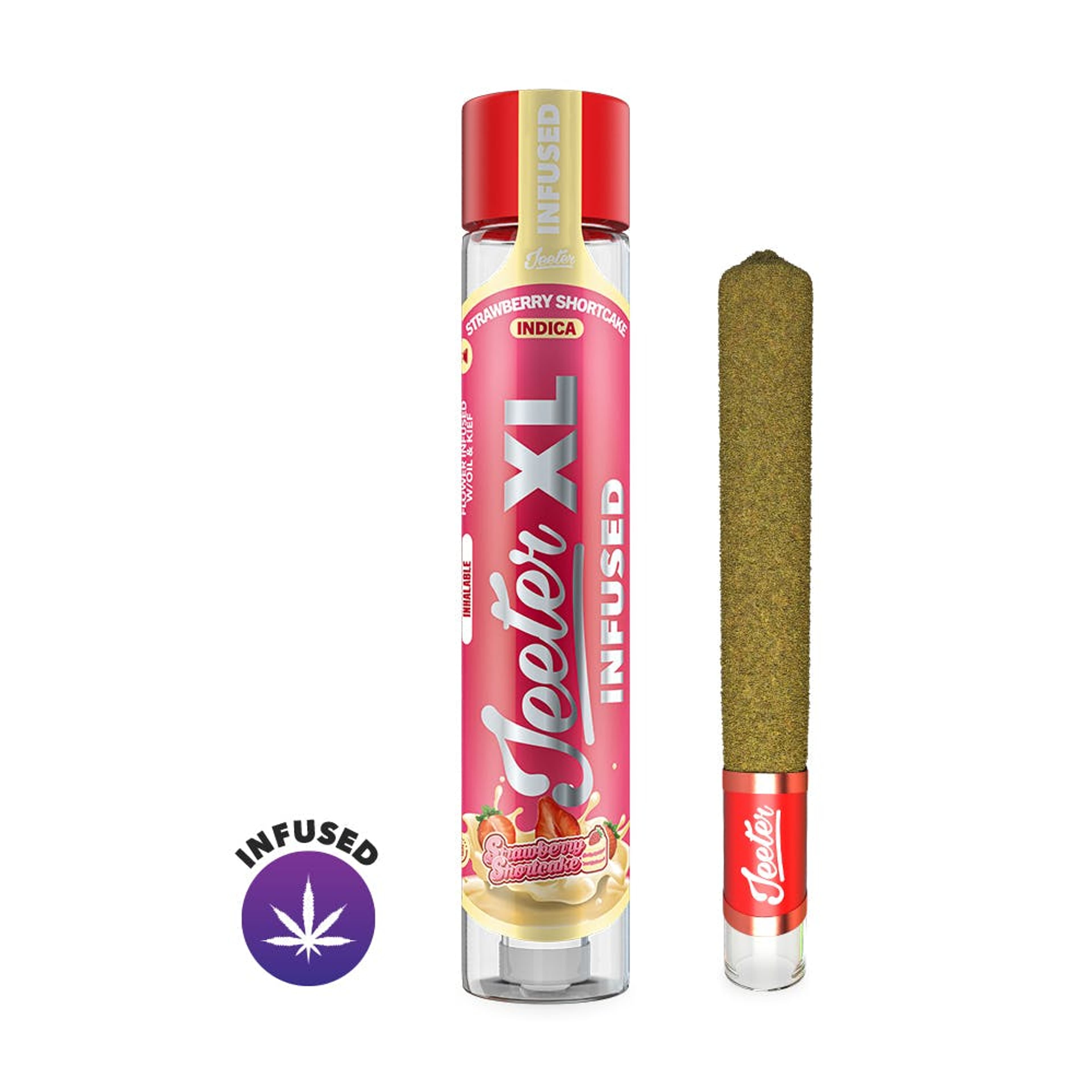 Jeeter XL | 2g - Strawberry SC - INFUSED Pre-Roll - Indica - Jeeter - - $31 - Pre-Rolls