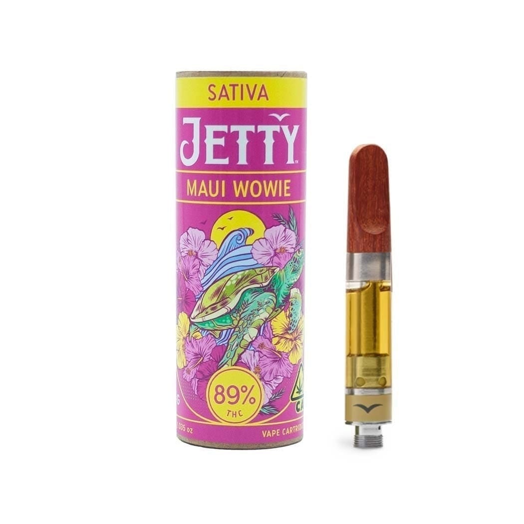 Maui Wowie - High THC - Cart - Jetty Extracts - One Gram - $39.99 - Vape Cartridges (Universal 510 Battery Required)