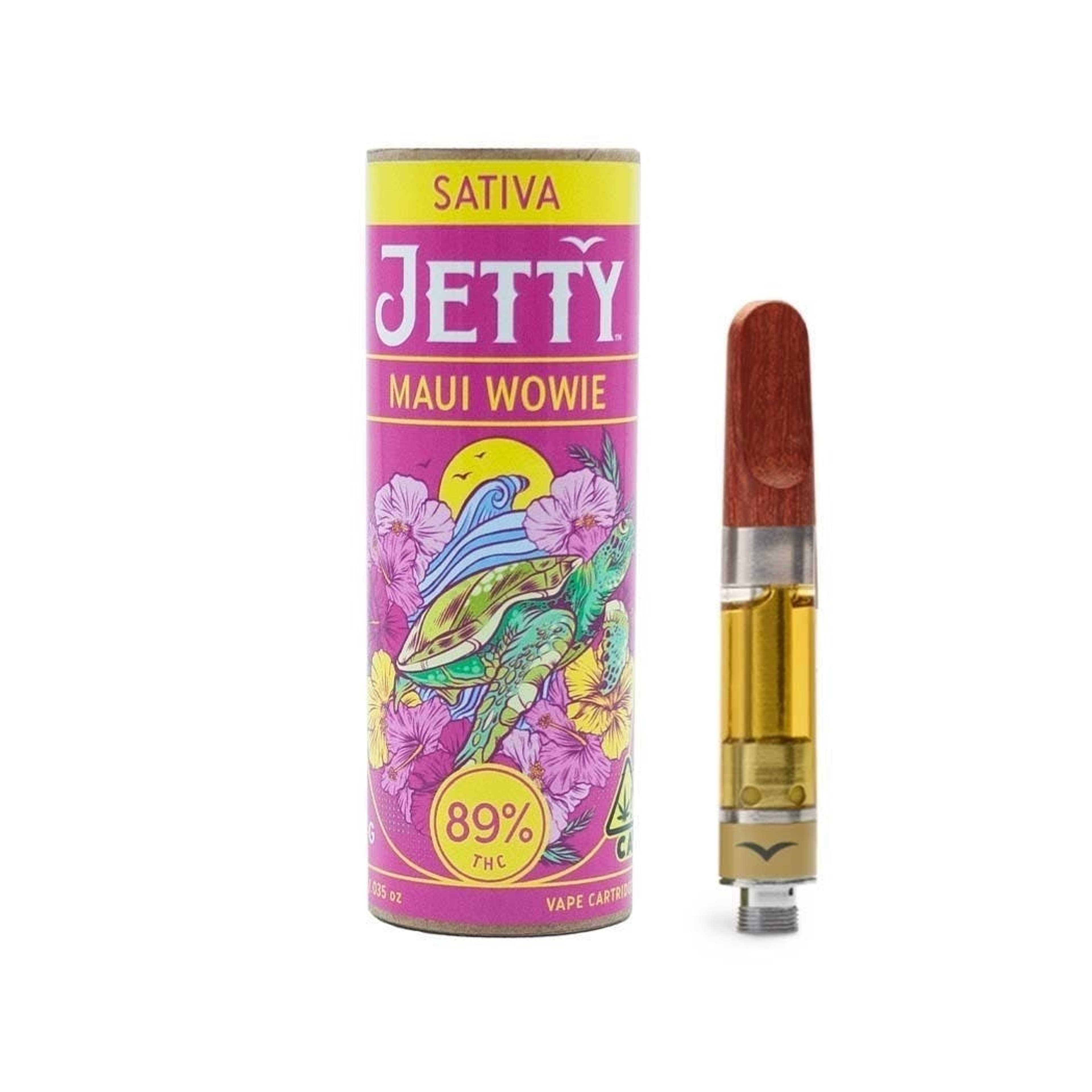Maui Wowie - High THC - Cart - Jetty Extracts - One Gram - $39.99 - Vape Cartridges (Universal 510 Battery Required)