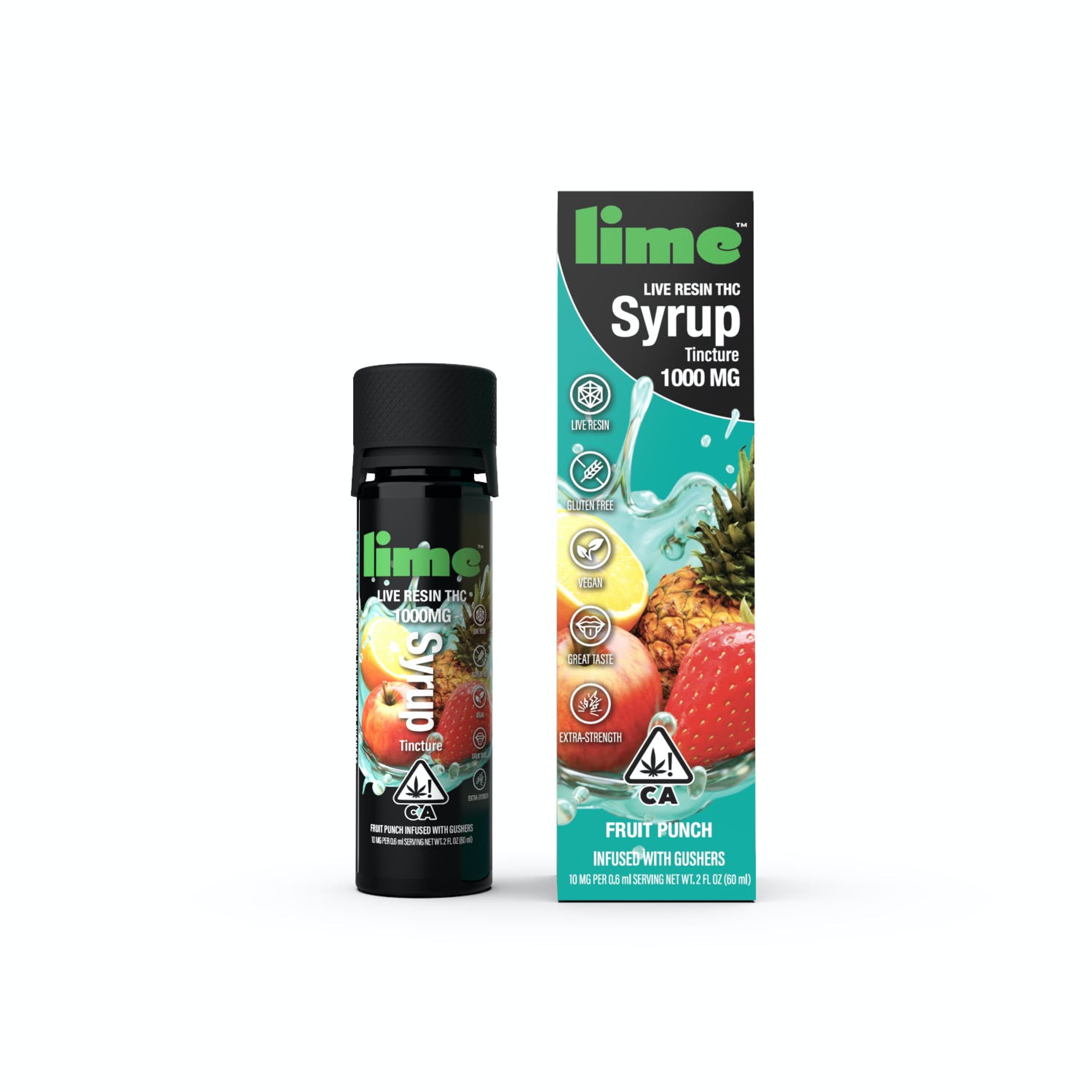 FRUIT PUNCH LIVE RESIN SYRUP - LIME - - $21.50 - Edibles