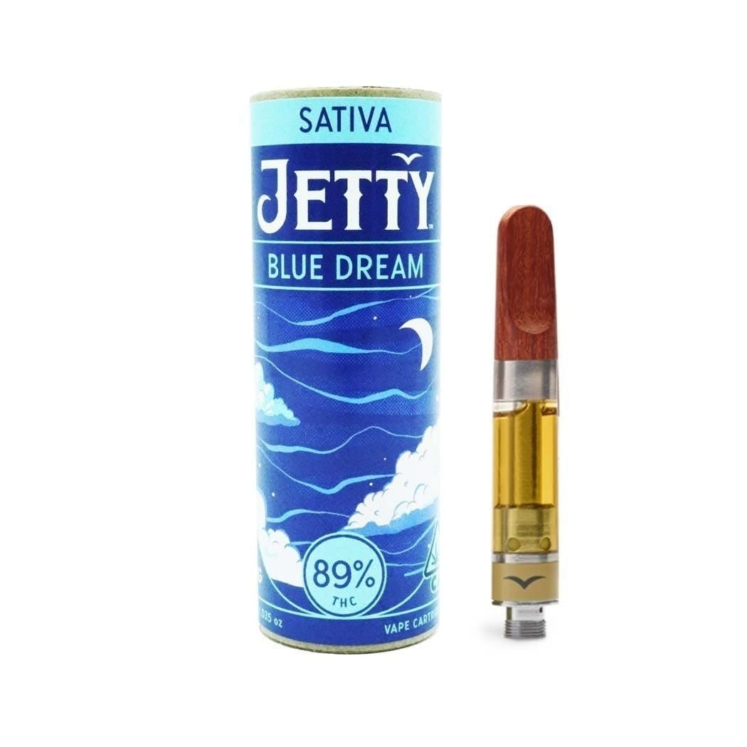 Blue Dream - High THC - Cart - Jetty Extracts - One Gram - $39.99 - Vape Cartridges (Universal 510 Battery Required)