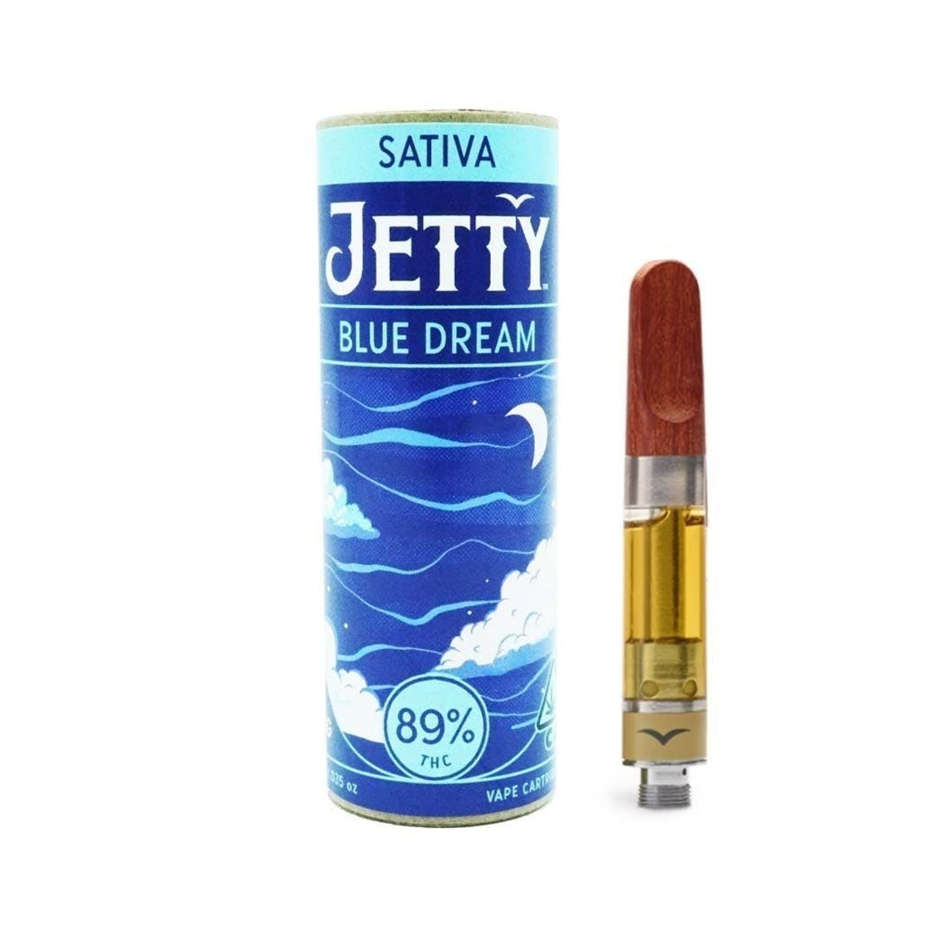 Blue Dream - High THC - Cart - Jetty Extracts - One Gram - $39.99 - Vape Cartridges (Universal 510 Battery Required)