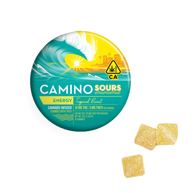 Camino Sours 2:1 THCV 'Energy' Tropical Burst Gummies