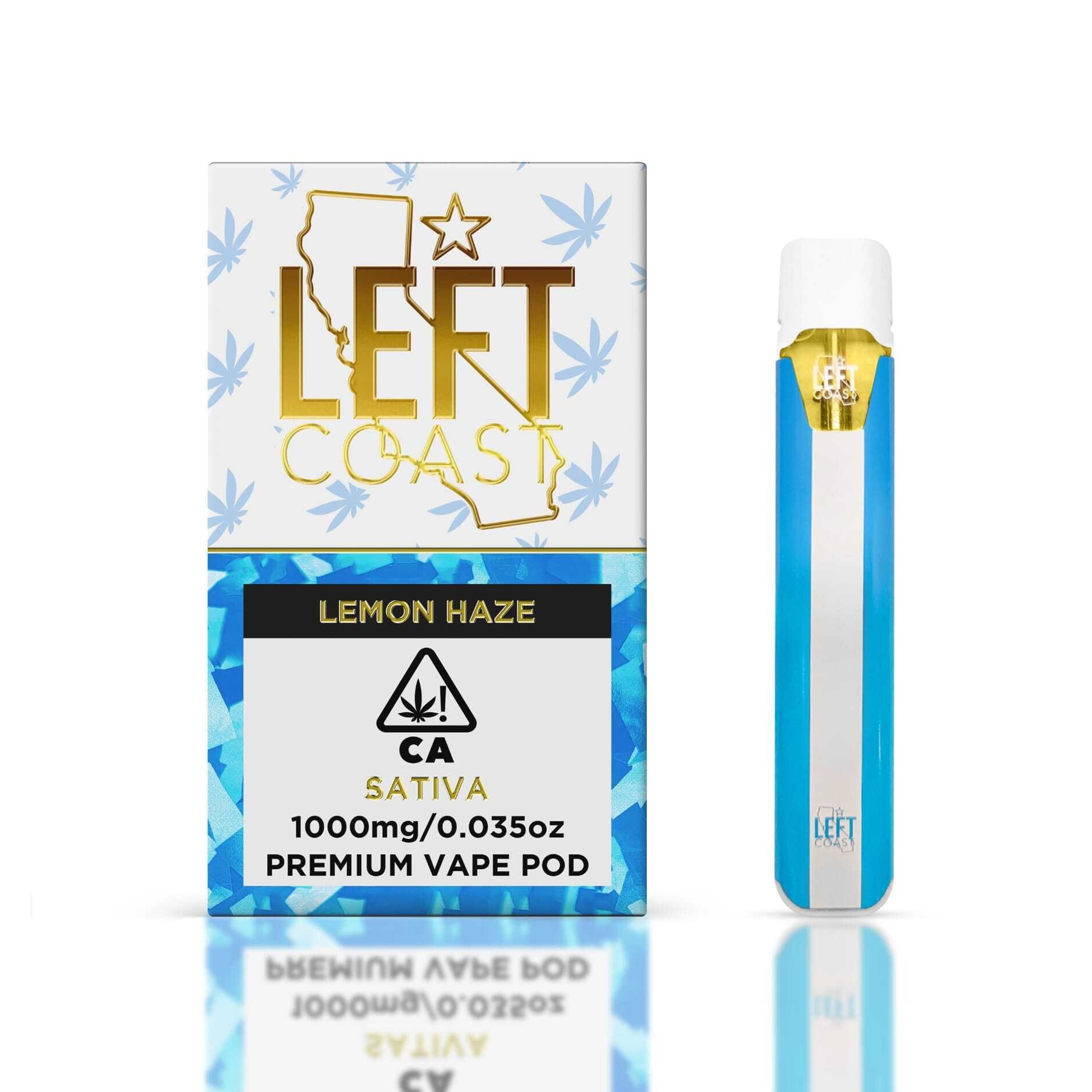 Lemon Haze - Pod - LEFT COAST - One Gram - $21.99 - Pods (STIIIZY + PlugPlay + PAX + Left Coast)