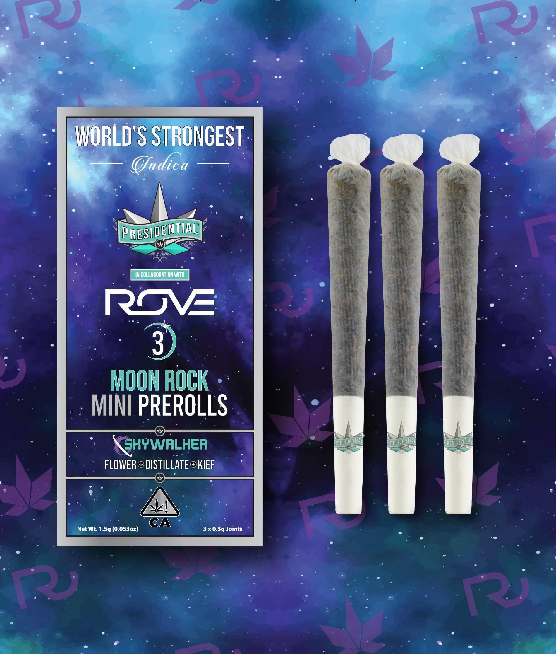 SKYWALKER 3PK MINI PREROLLS - PRESIDENTIAL -  - $21.50 - Pre-Rolls