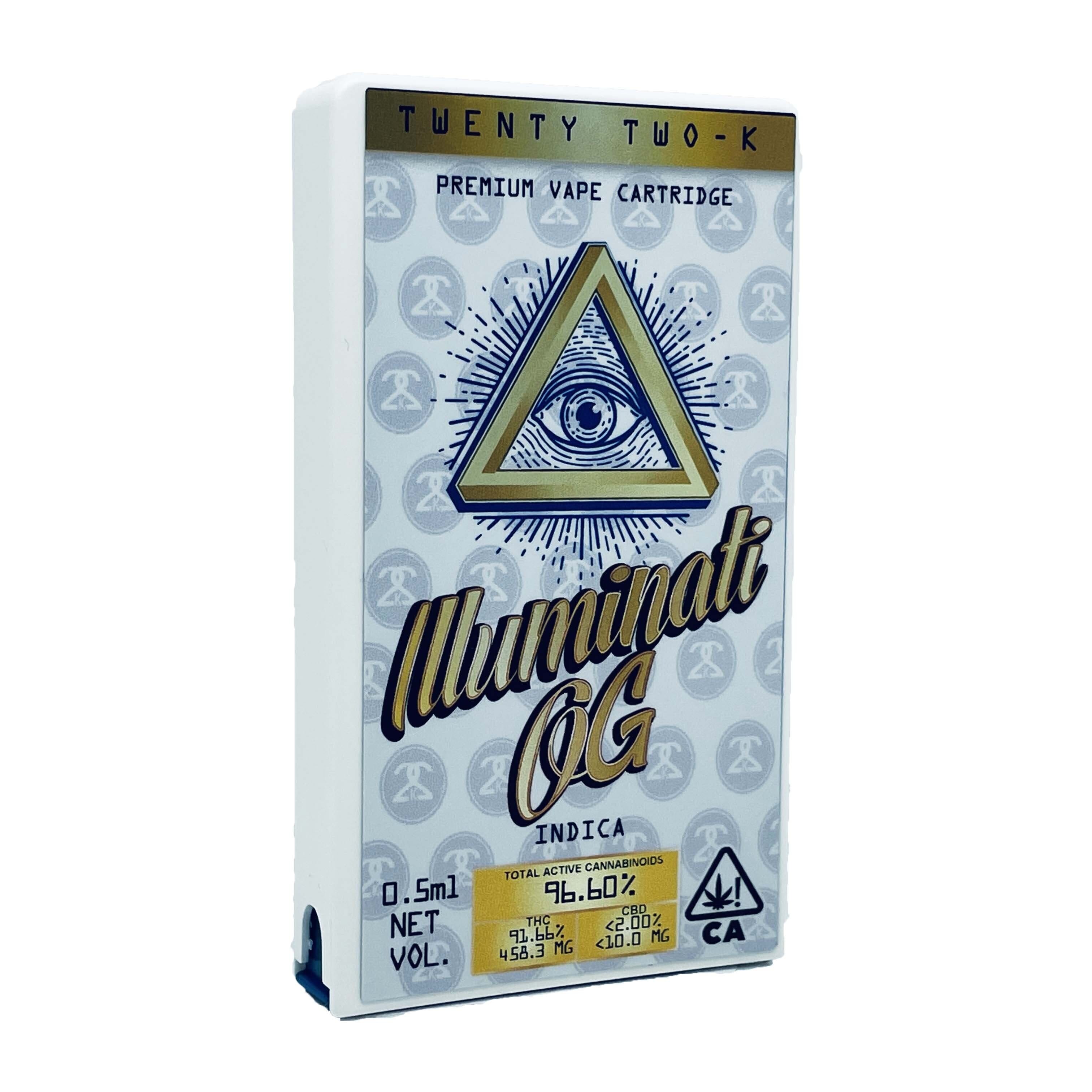 Cartridge - Illuminati Og - Twenty Two - K - Full Gram - $32 - Cartridge