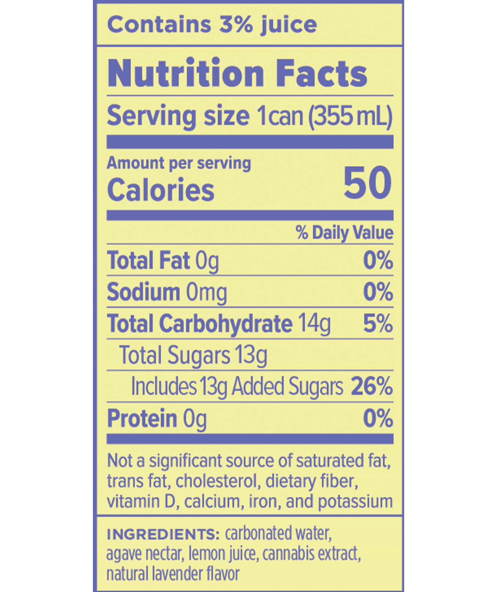 Hi Boys Lemon Lavender 4pk - CANN -  - $30.99 - Edible