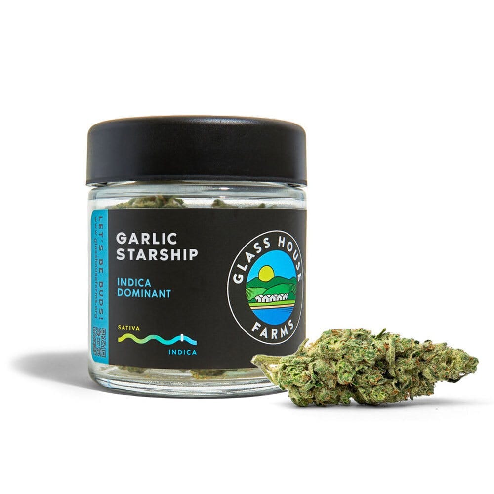 Garlic Starship - Jar - Flower - Glass House Farms - Eighth - $29.99 - Flower