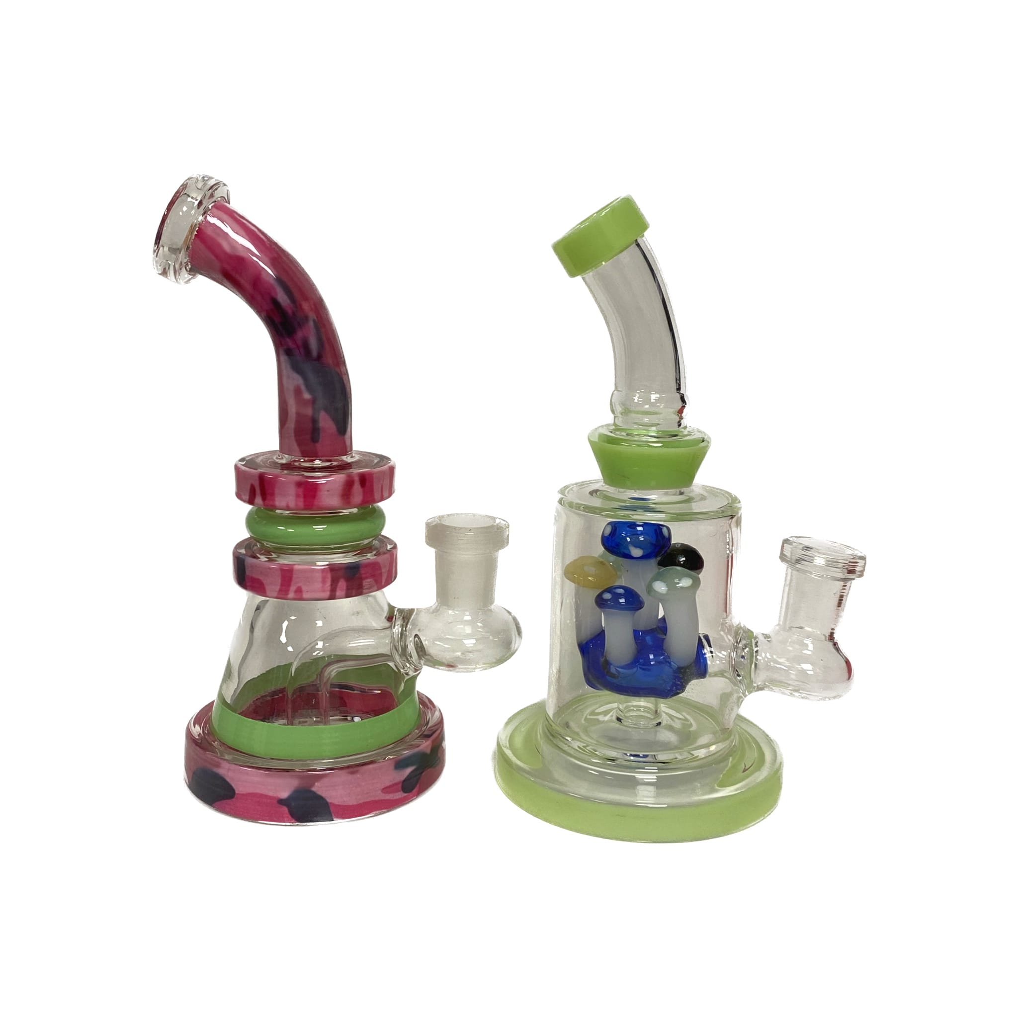 7" Mini Water Pipe (Assorted Colors and Designs) - Glass and Accessories -  - $30 - Paraphernalia