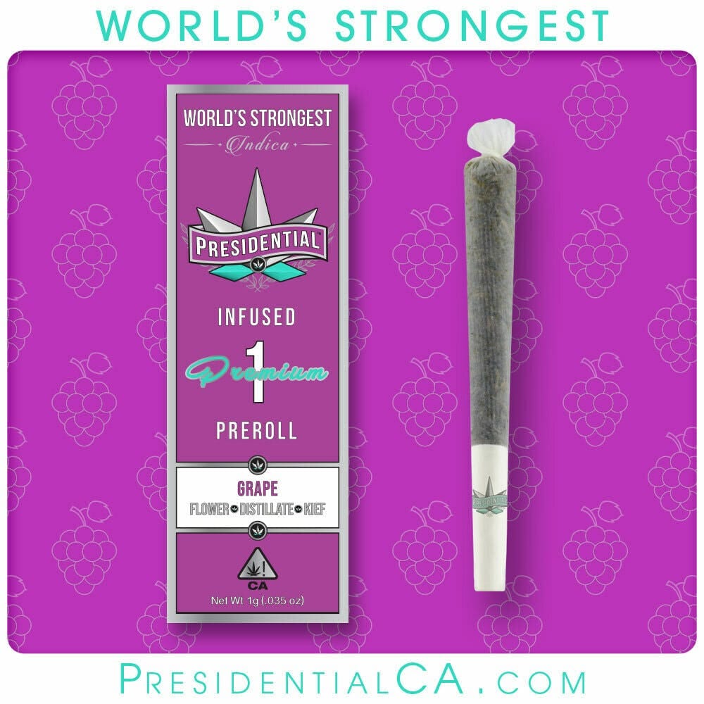 Grape Preroll 1g - Presidential -  - $12.25 - Pre-Rolls