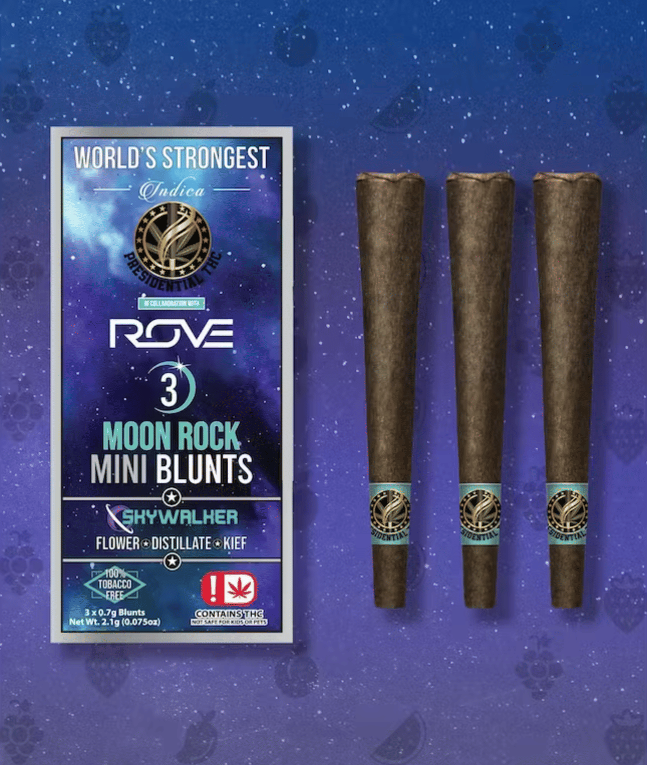Presidential: Mini Skywalker Moon Rock 3- Blunts