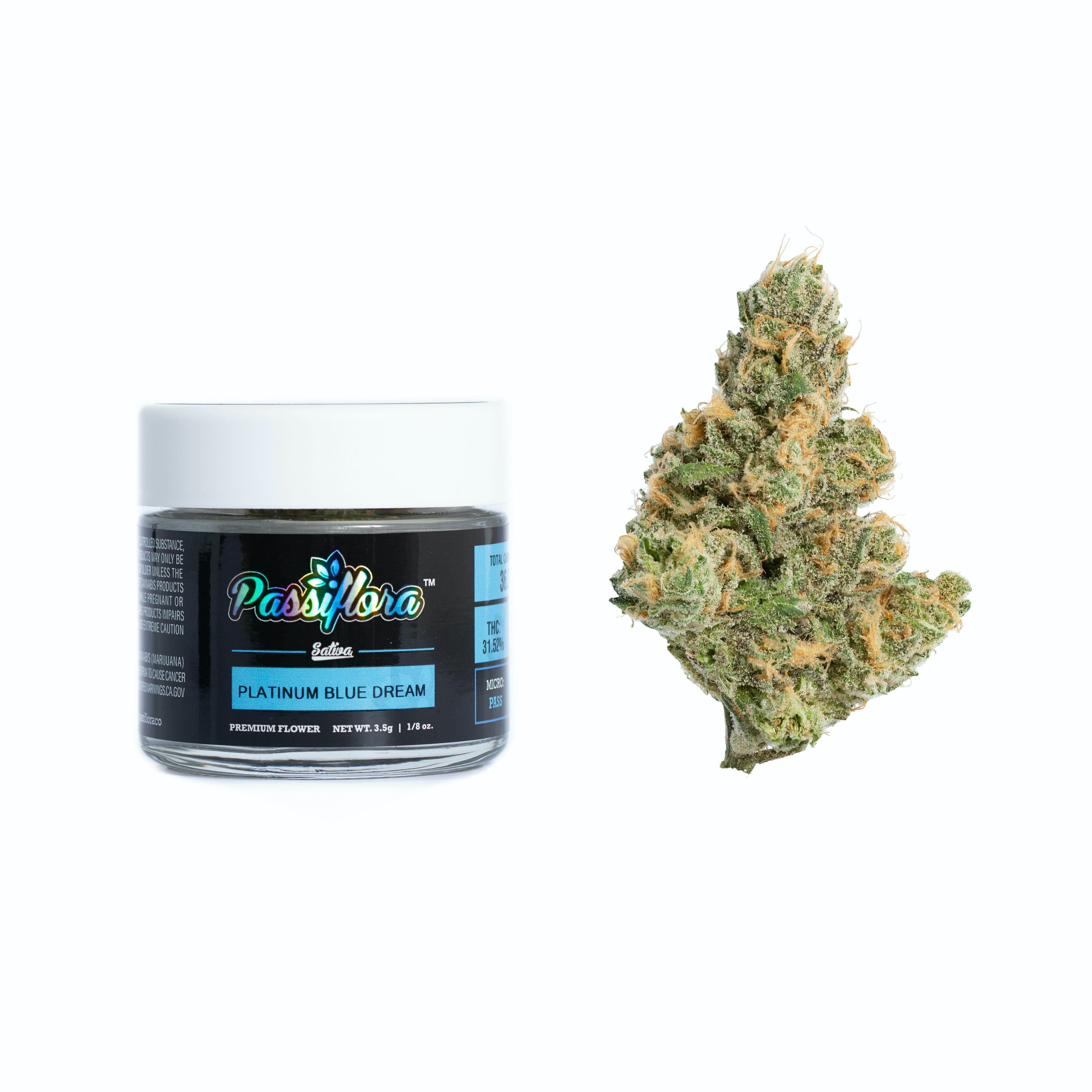 Platinum Blue Dream Premium Flower - 3.5g - Passiflora -  - $45 - Flower