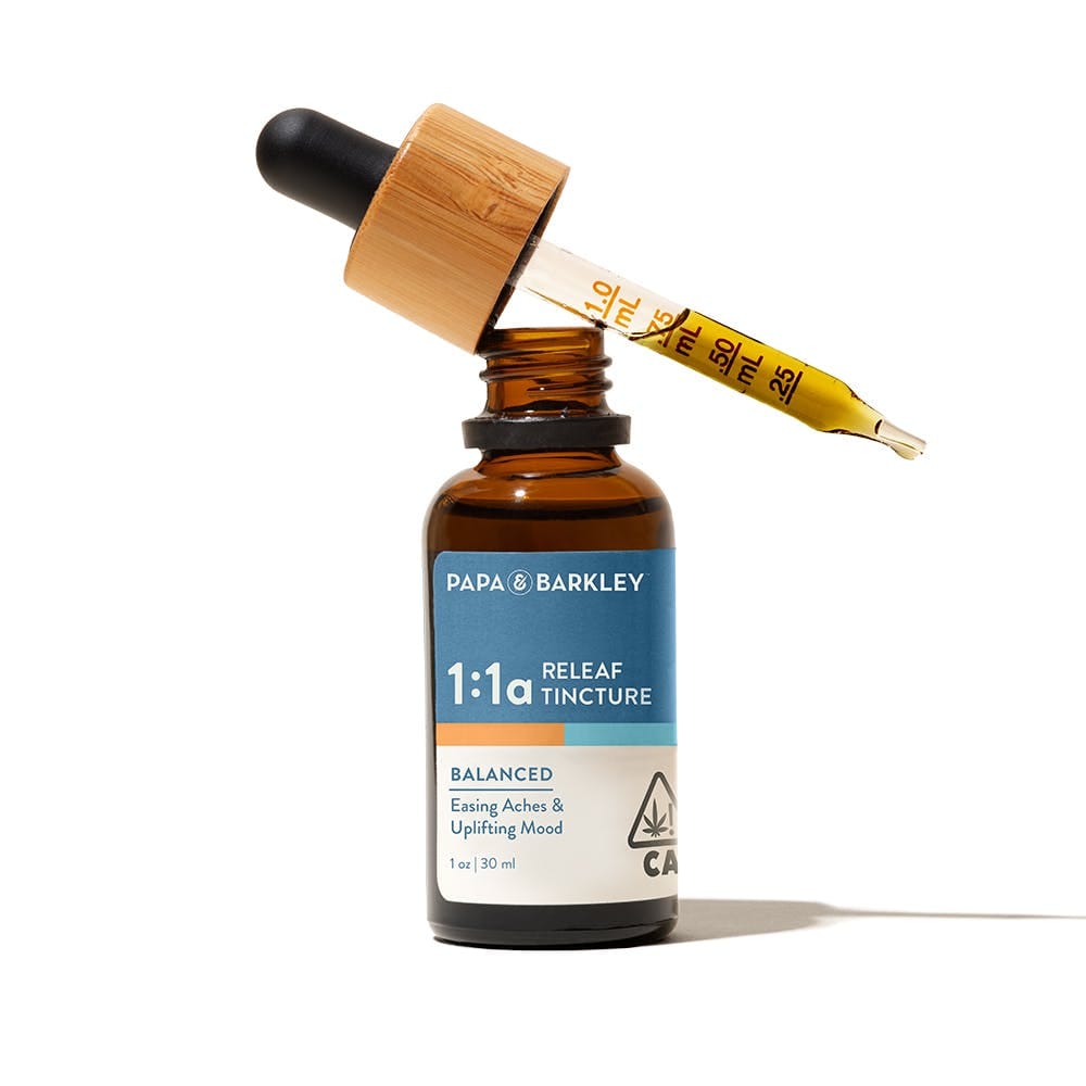 Releaf Tincture 1:1a - CBD:THCa - Papa & Barkley - 15ml - $69.99 - Tinctures