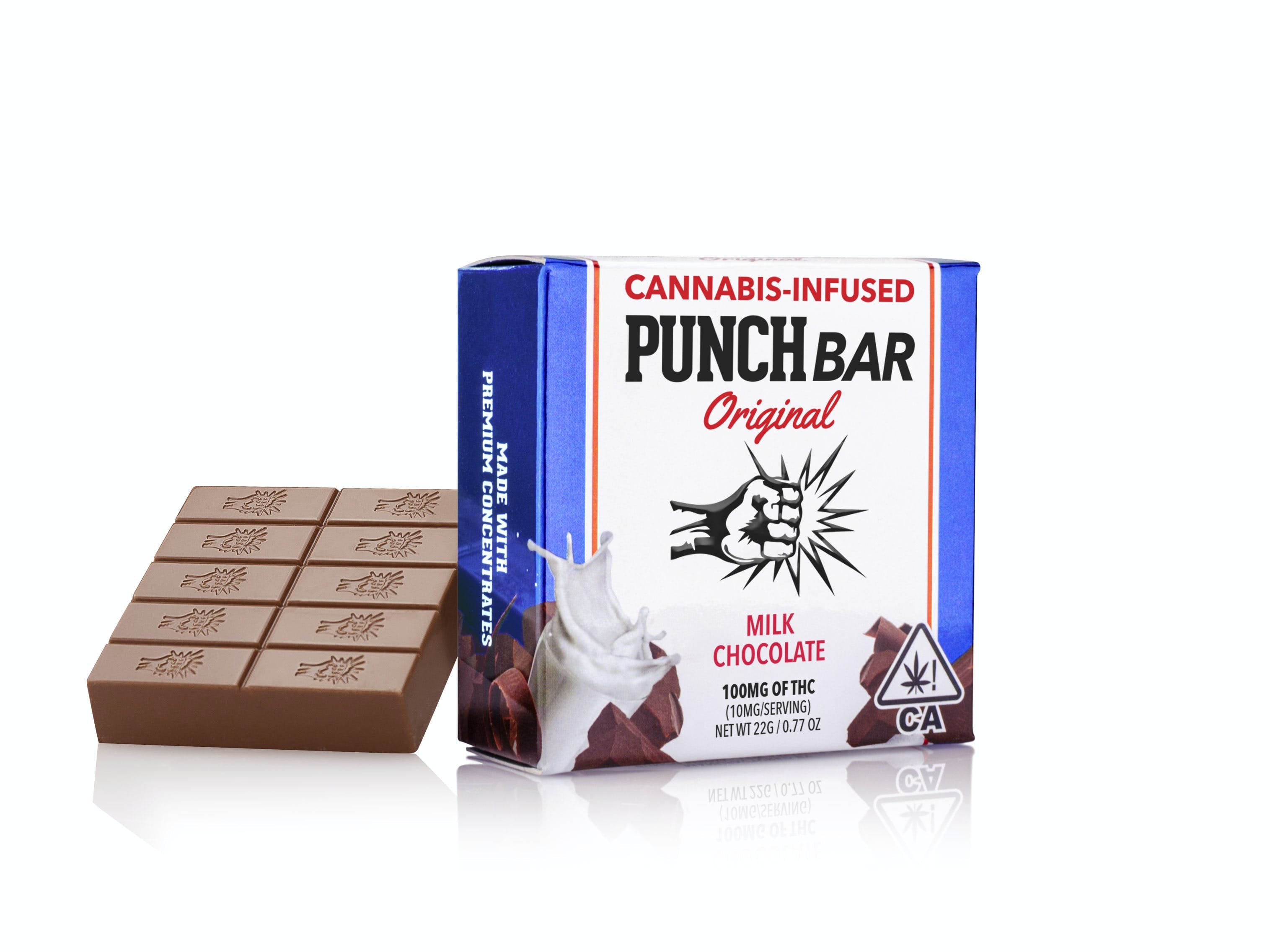 MILK CHOCOLATE - BAR - Punch BAR -  - $10.75 - Edible (weight - each)