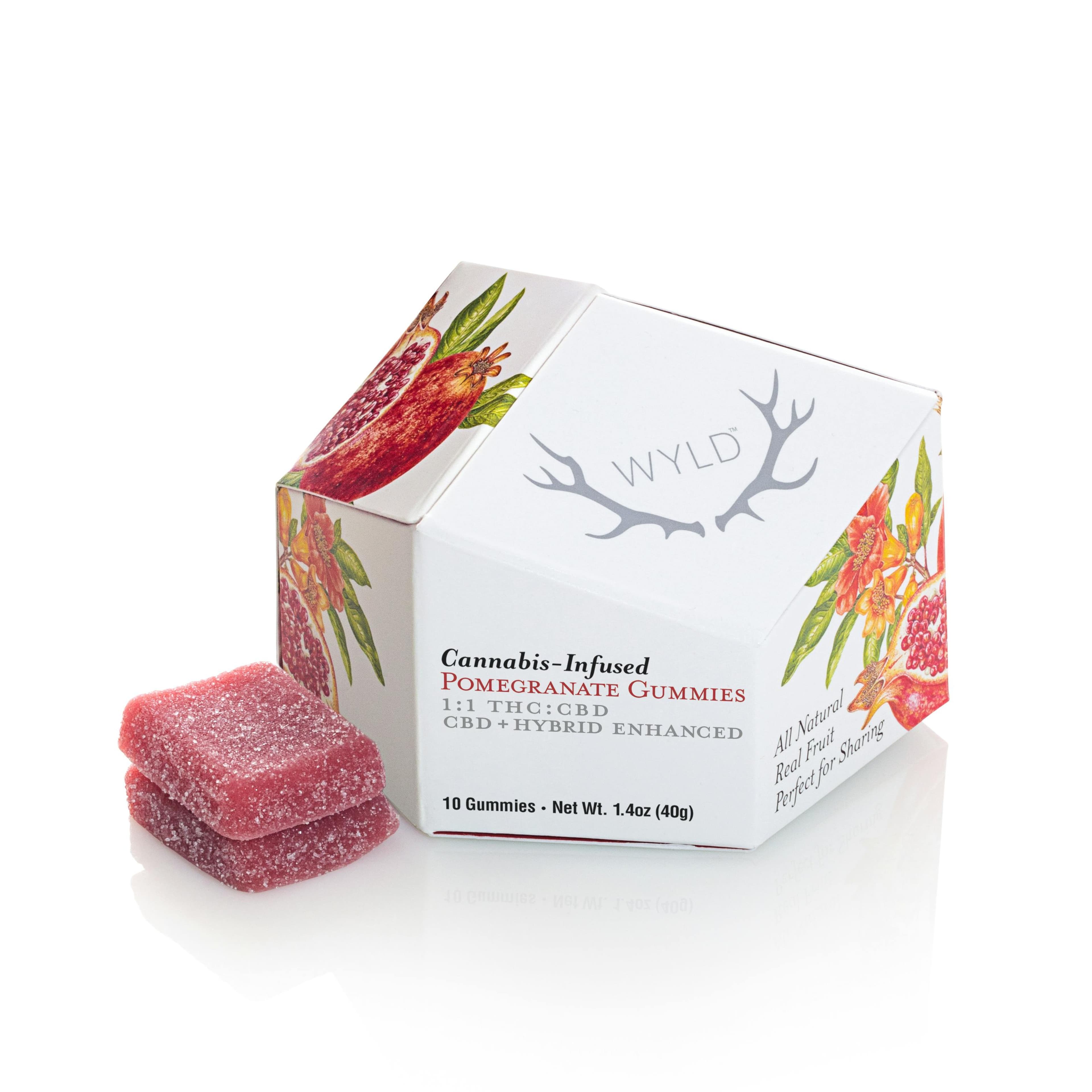 POMEGRANATE 100MG CBD - WYLD - - $19.25 - Edibles