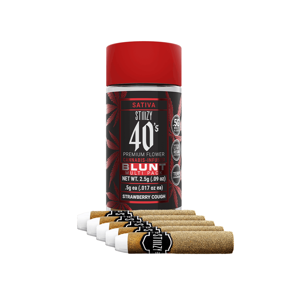 $37.49 Mini Blunts 40s Strawberry Cough - Stiiizy -  - $27 - Pre-Rolls