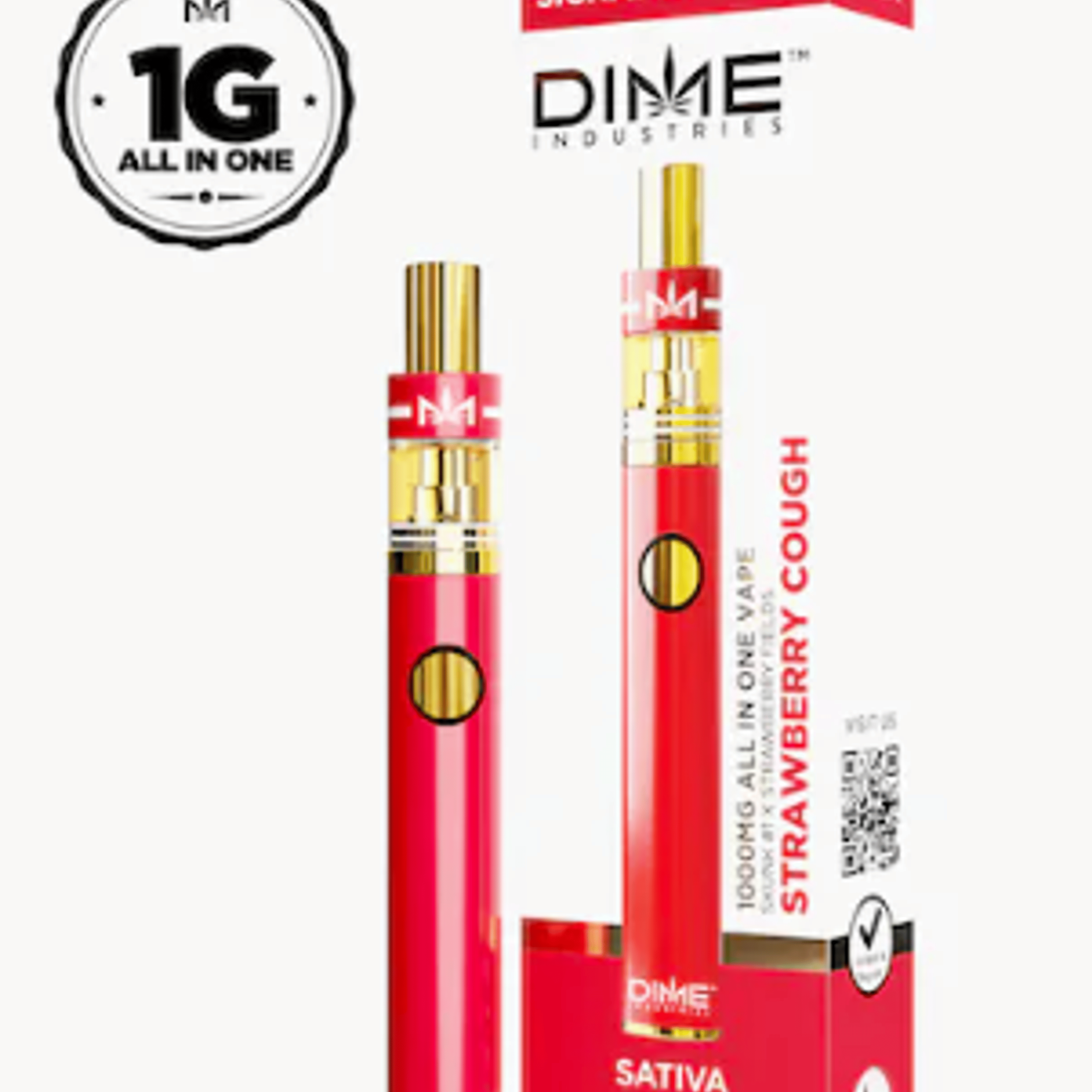 Strawberry Cough 1G All In One - Dime Industries - - $21.36 - Cartridges