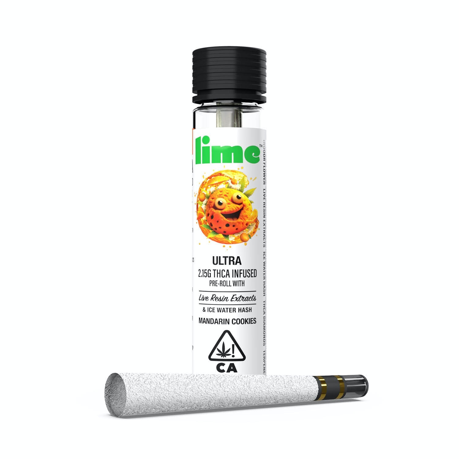 Mandarin Cookies - ULTRA 2.15g THCA Infused Pre-Roll - Lime -  - $18 - Pre-Rolls