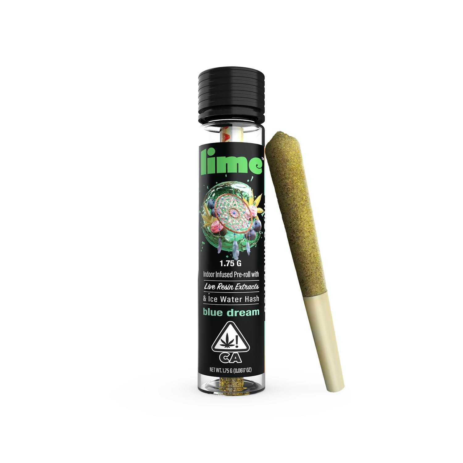 BLUE DREAM 1.75G - Lime -  - $12 - Pre-Roll Infused