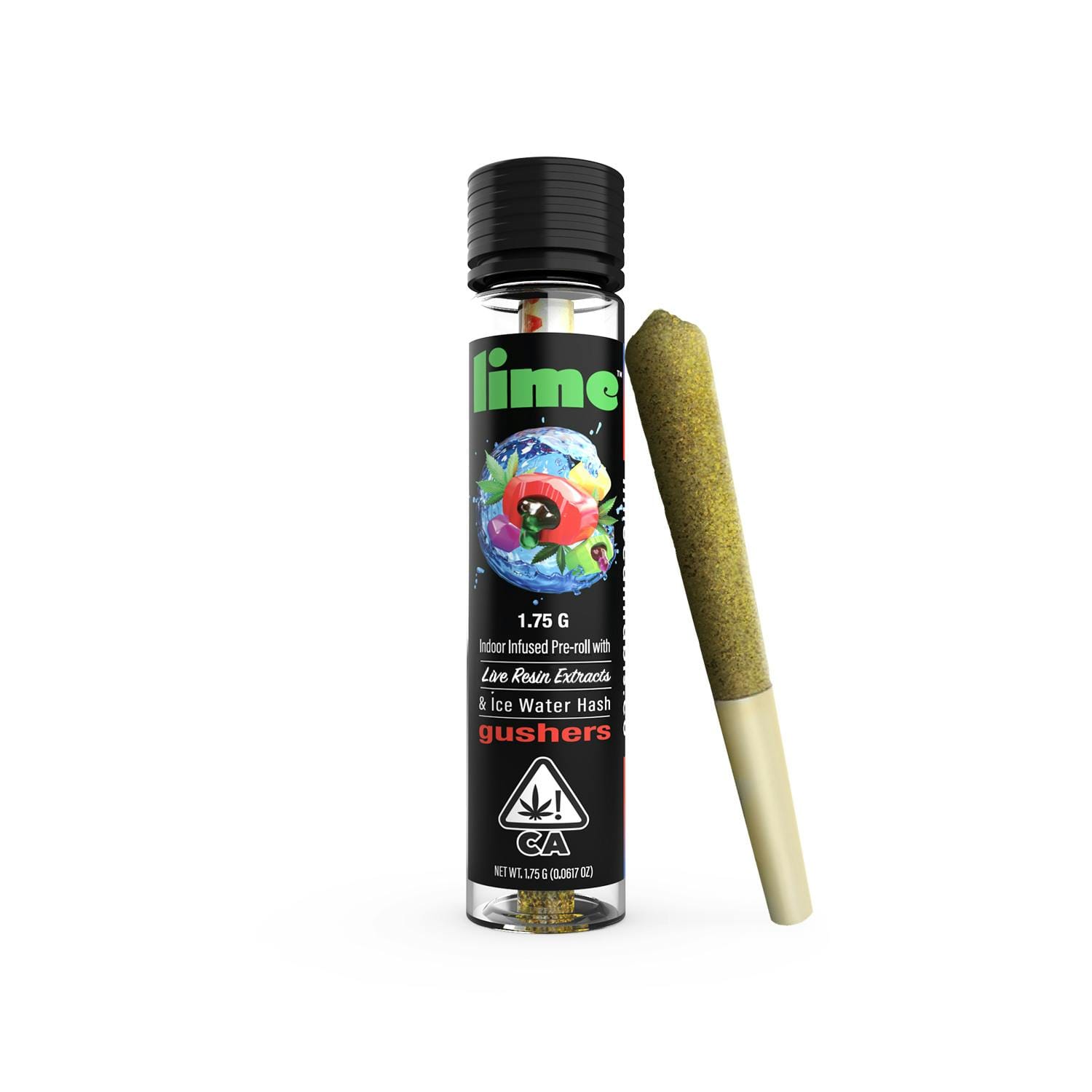 1.75g (Hybrid Infused Pre Roll) | Gushers - Lime - 1.75g - Infused Pre Roll - Gushers - $18 - Infused Pre-Rolls