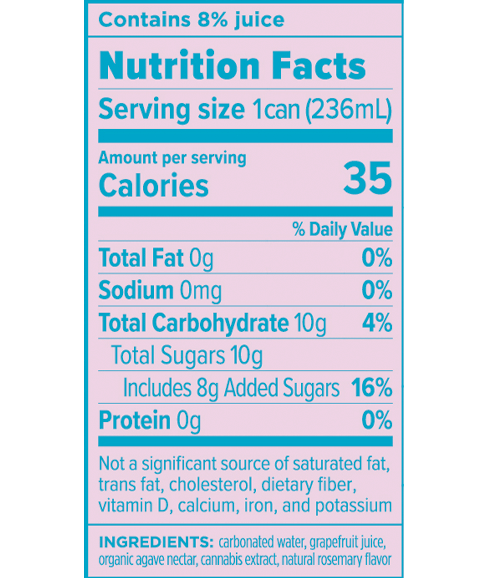 Grapefruit Rosemary (6pk) - 12mg THC/24mg CBD Total - CANN Drinks - null - $24 - Beverages/Drinks