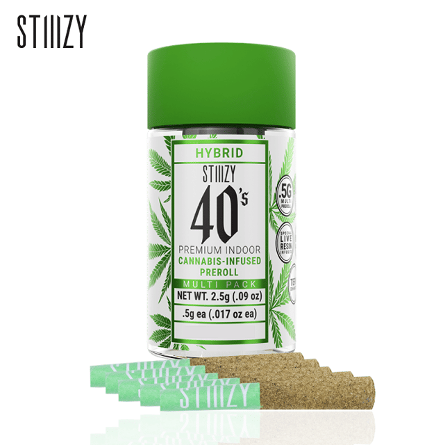 Stiiizy 40's - Gelato - Infused Pre-Rolls - (5 Pack) - 2.5g