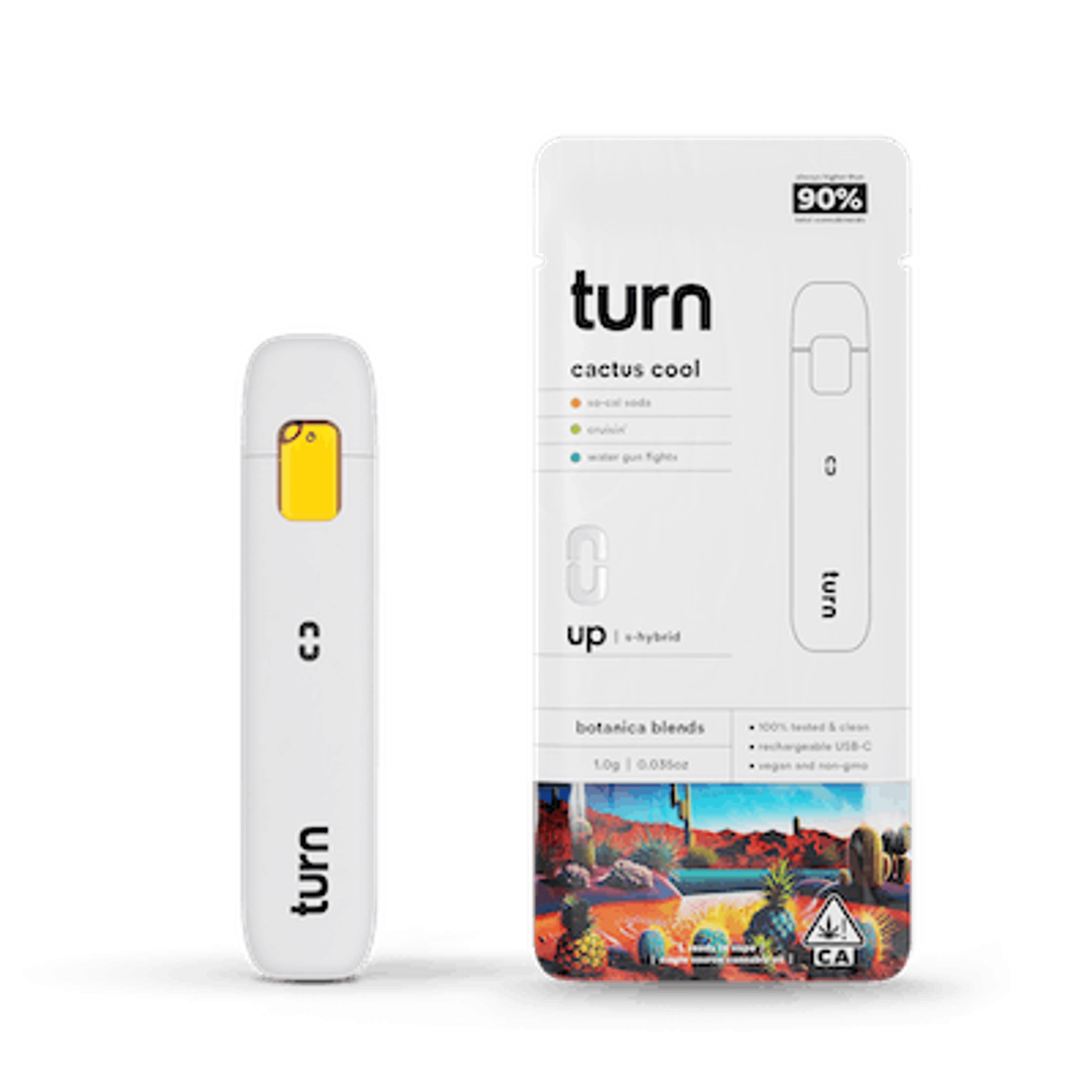 Turn Up Botanica Blends | 1g - Cactus Cool - AIO - Sativa Hybrid - Turn - - $27 - All-In-Ones