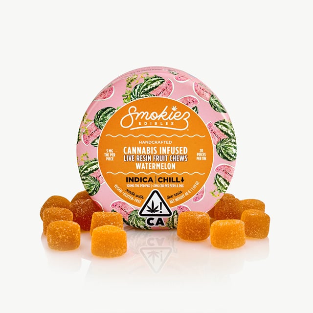 Smokiez Edibles Live Resin 20Pk Fruit Chews | 100mg Watermelon