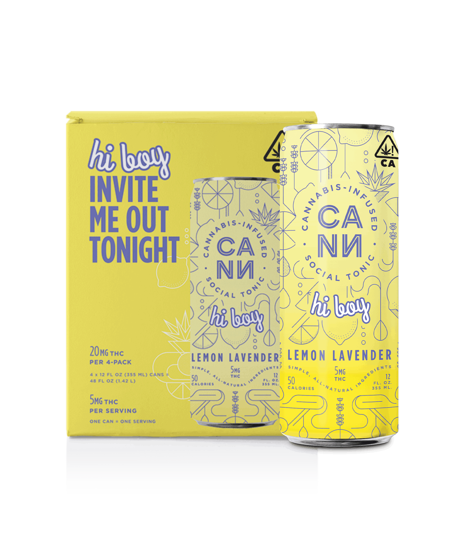Hi Boys Lemon Lavender 4pk - CANN -  - $30.99 - Edible