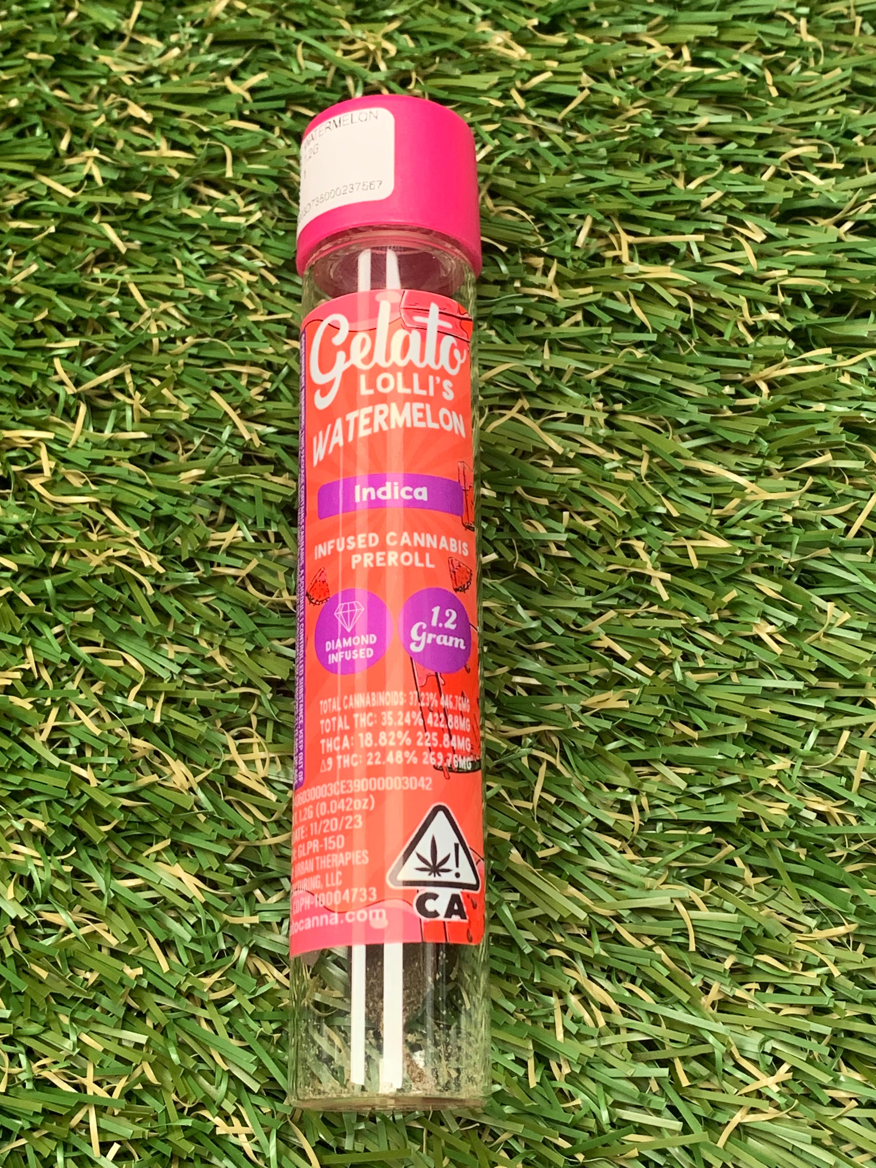WATERMELON 1.2G - GELATO CANNA CO -  - $8 - Pre-Roll Infused