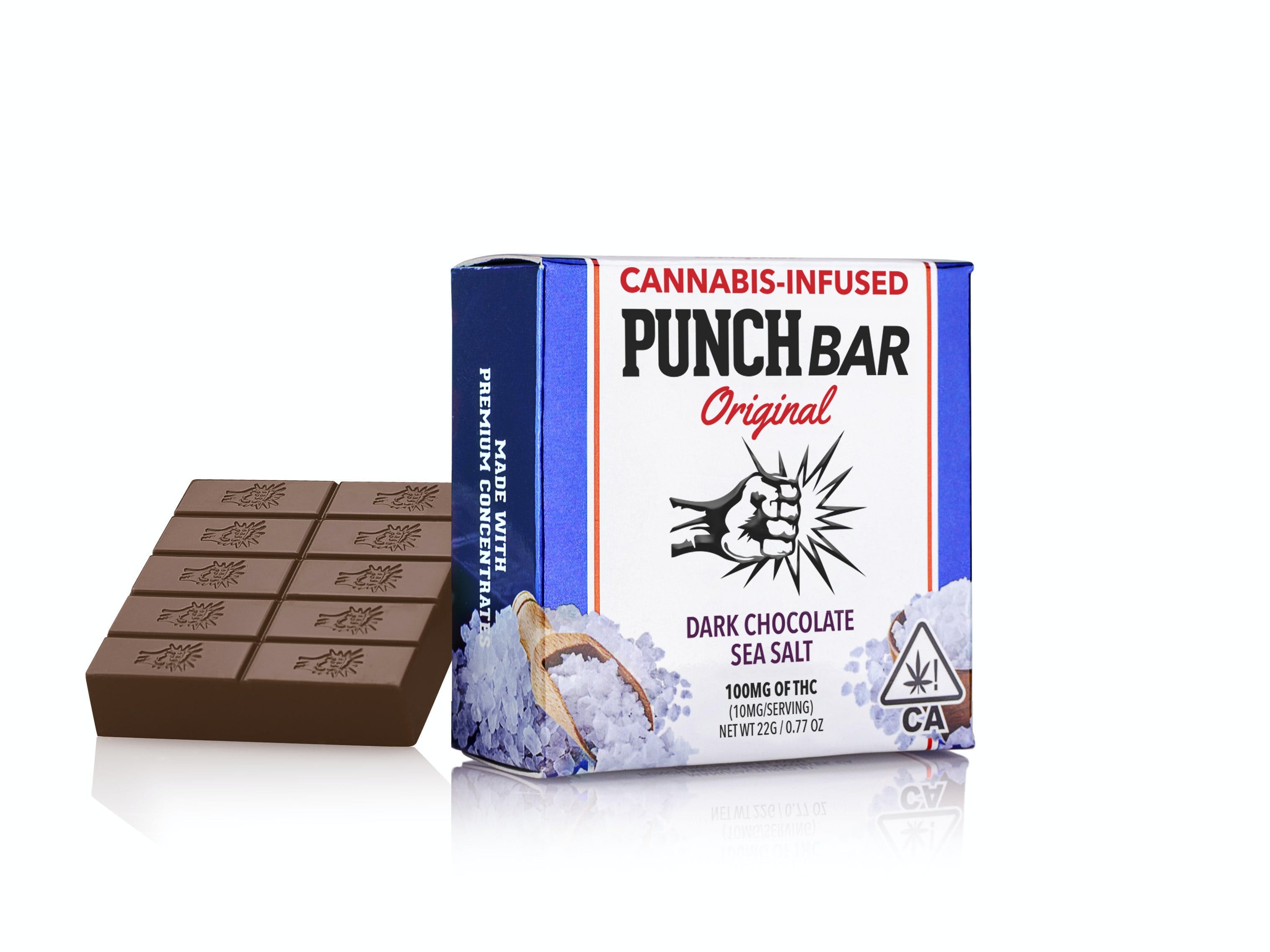 DARK CHOCOLATE SEA SALT - BAR - Punch BAR -  - $10.75 - Edible (weight - each)
