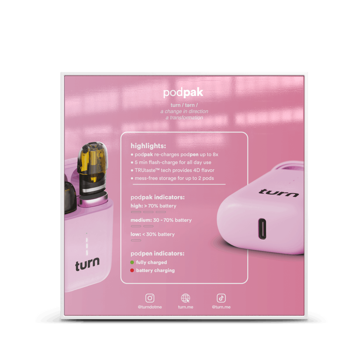 Turn | Podpak - Pink - Turn -  - $42 - Accessories