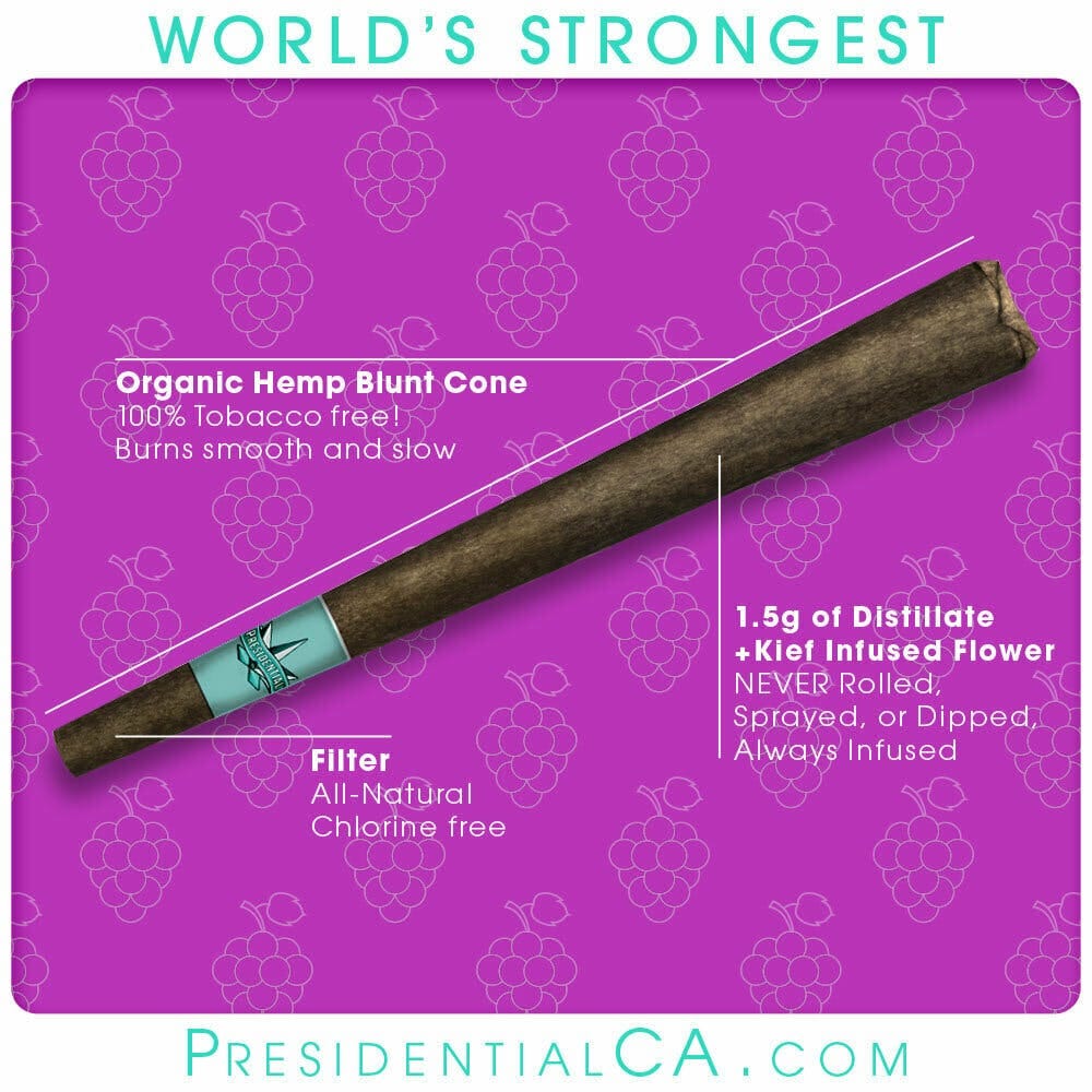 GRAPE 1.5G BLUNT - PRESIDENTIAL -  - $19.25 - Pre-Rolls
