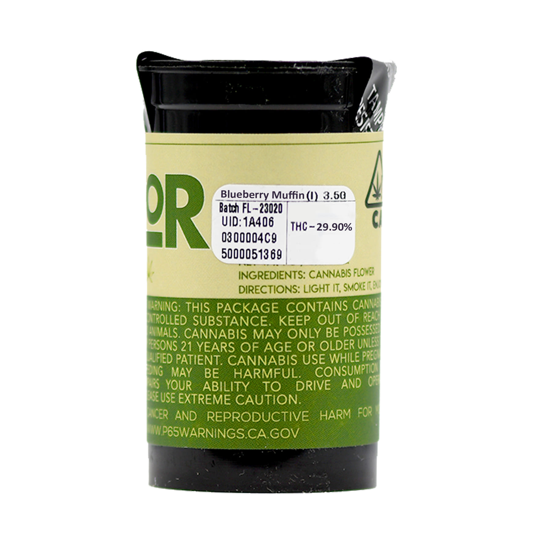 Blueberry Muffin 29.55% 3.5g **BOGO EVERYDAY** - Flor Brand - Eighth - $20 - Flower