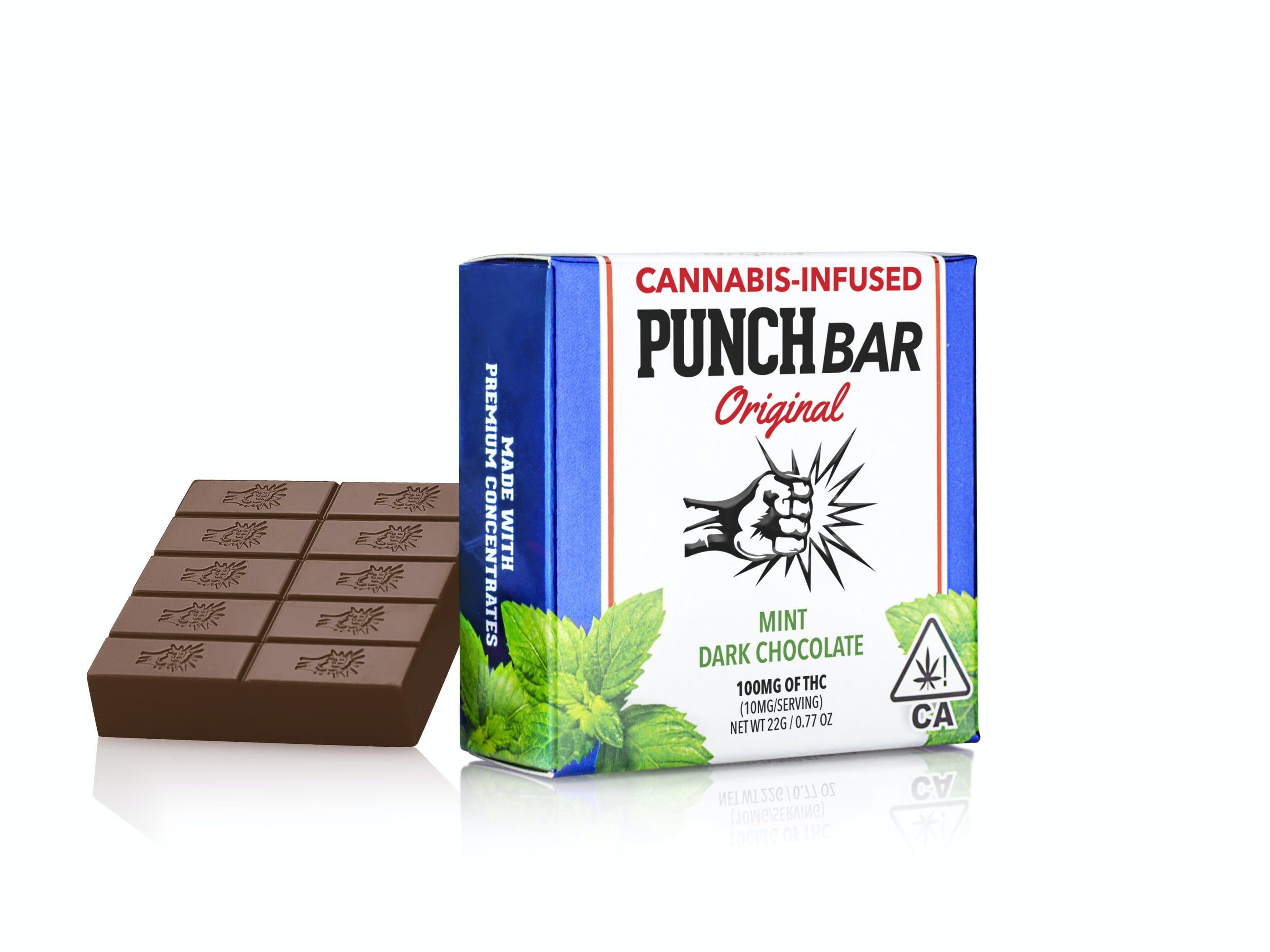 MINT DARK CHOCOLATE - BAR - Punch BAR -  - $10.75 - Edible (weight - each)