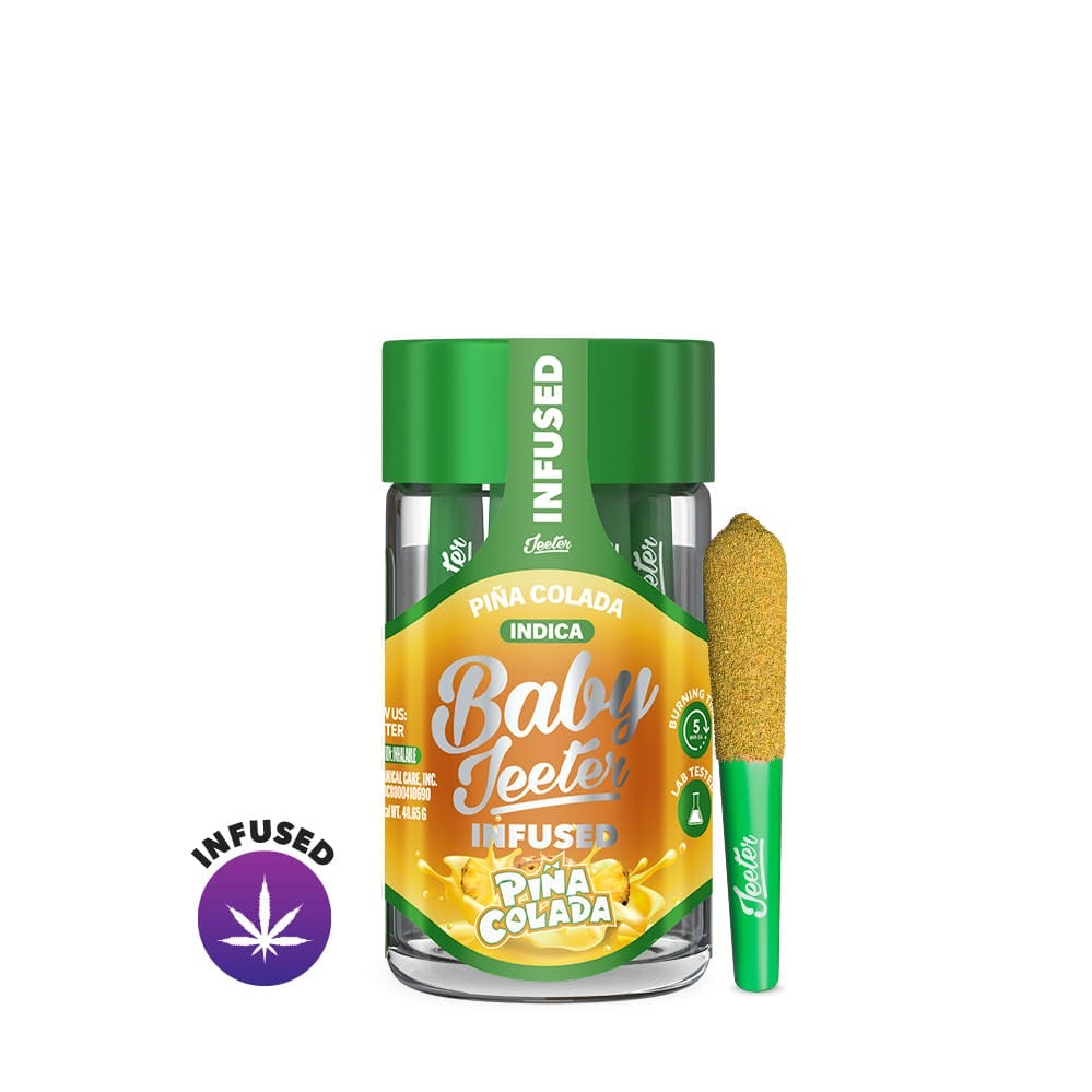 Jeeter Baby | .5gx5pk - Pina Colada - INFUSED Pre-Rolls - Hybrid - Jeeter -  - $35 - Pre-Rolls