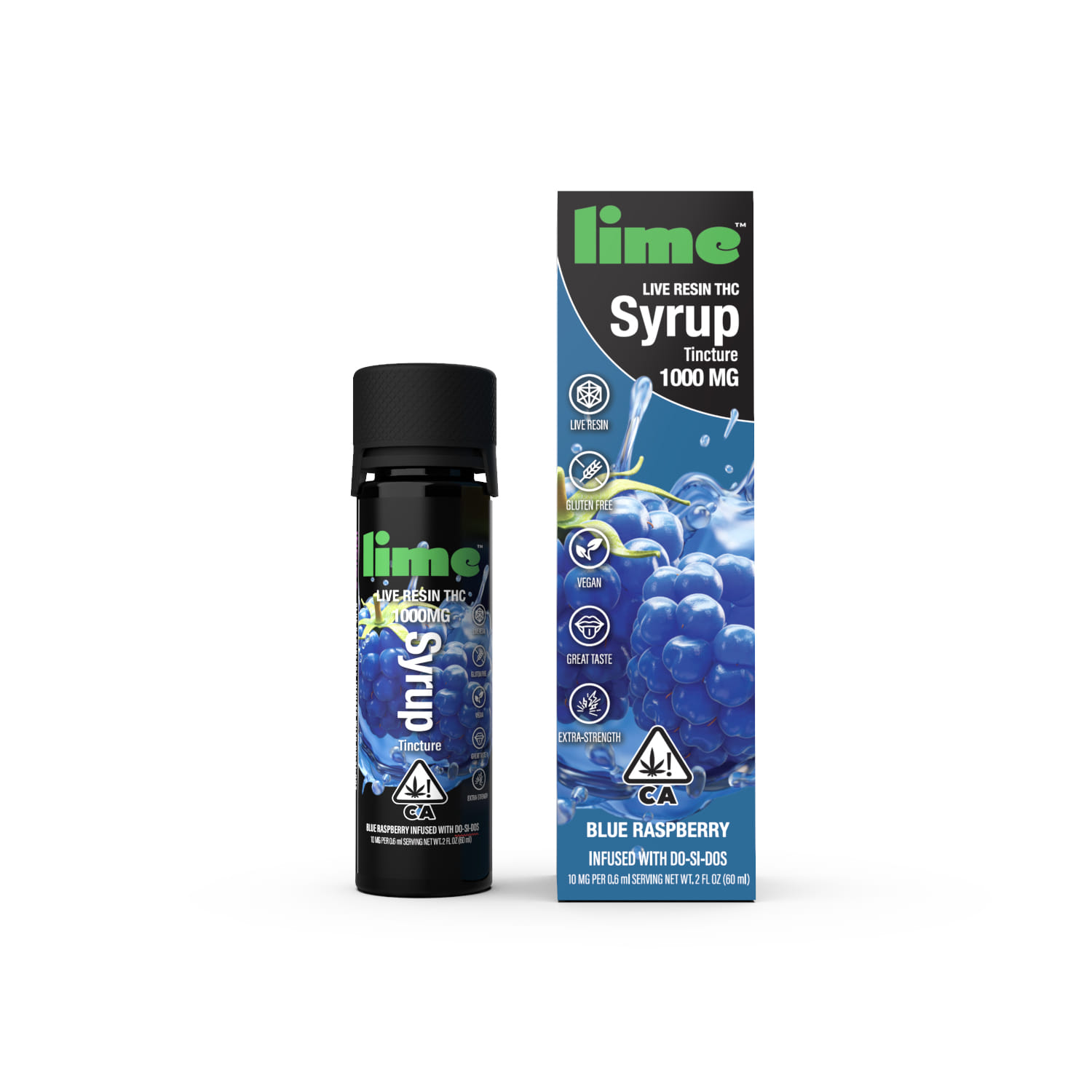Lime — Blue Raspberry Syrup