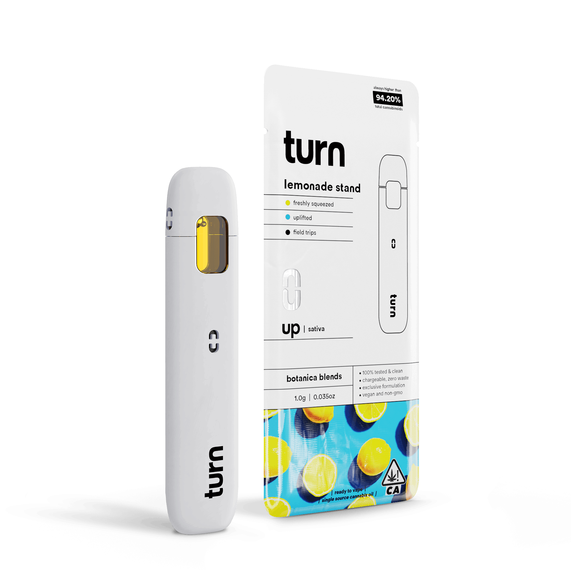 Turn Up Botanica Blends | 1g - Lemonade Stand - AIO - Sativa - Turn -  - $27 - All-In-Ones