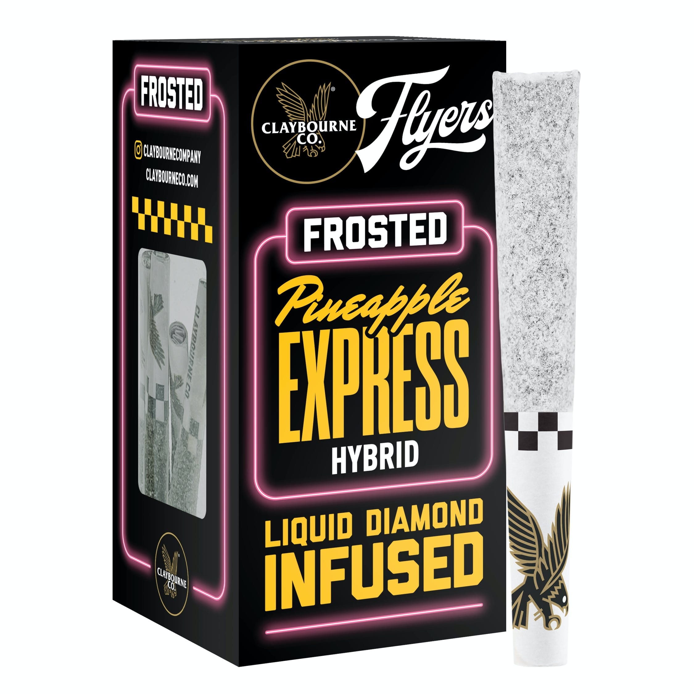 PINEAPPLE EXPRESS 5PK FROSTED INFUSED .5G - CLAYBOURNE CO -  - $30 - Pre-Rolls