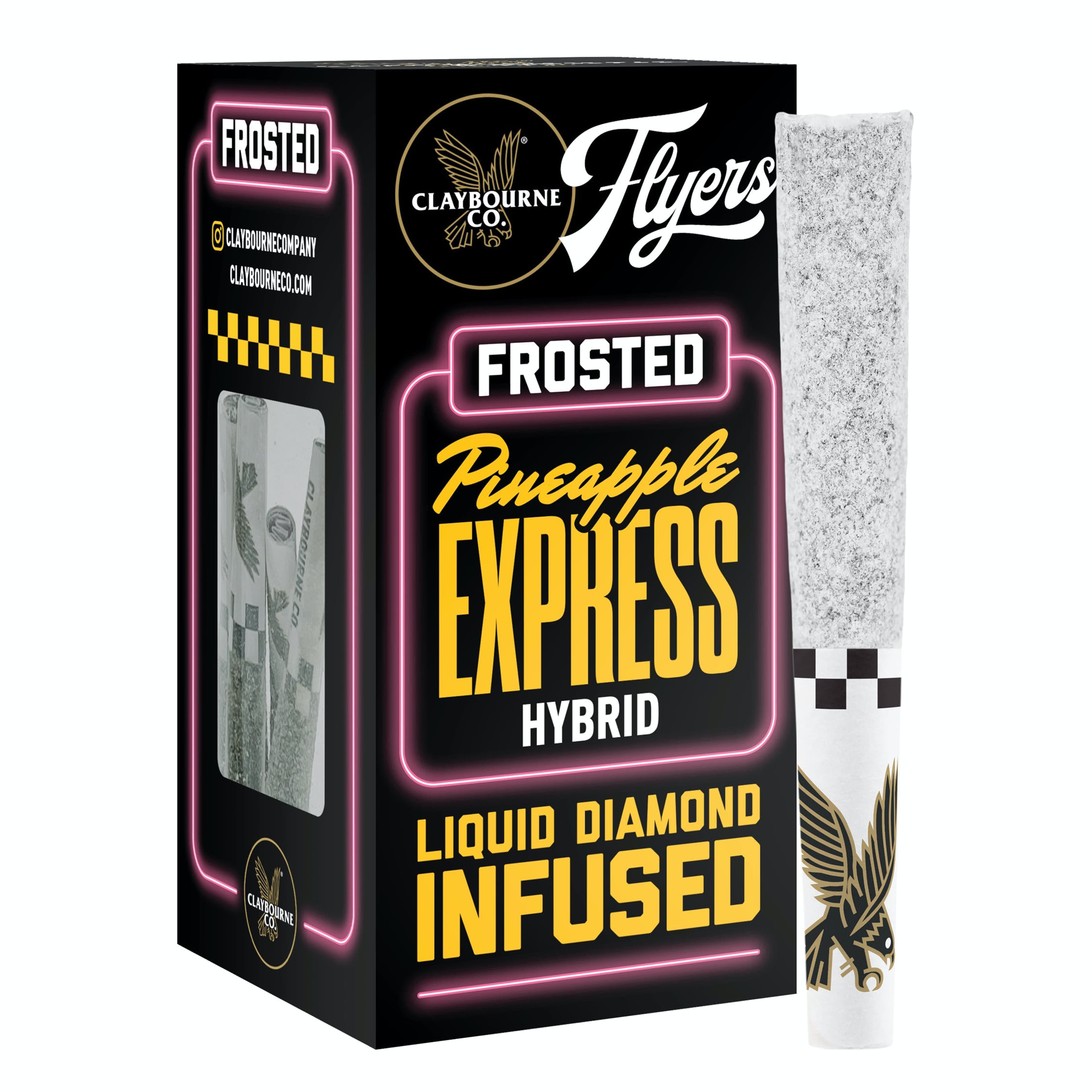 PINEAPPLE EXPRESS 5PK FROSTED INFUSED .5G - CLAYBOURNE CO - - $30 - Pre-Rolls